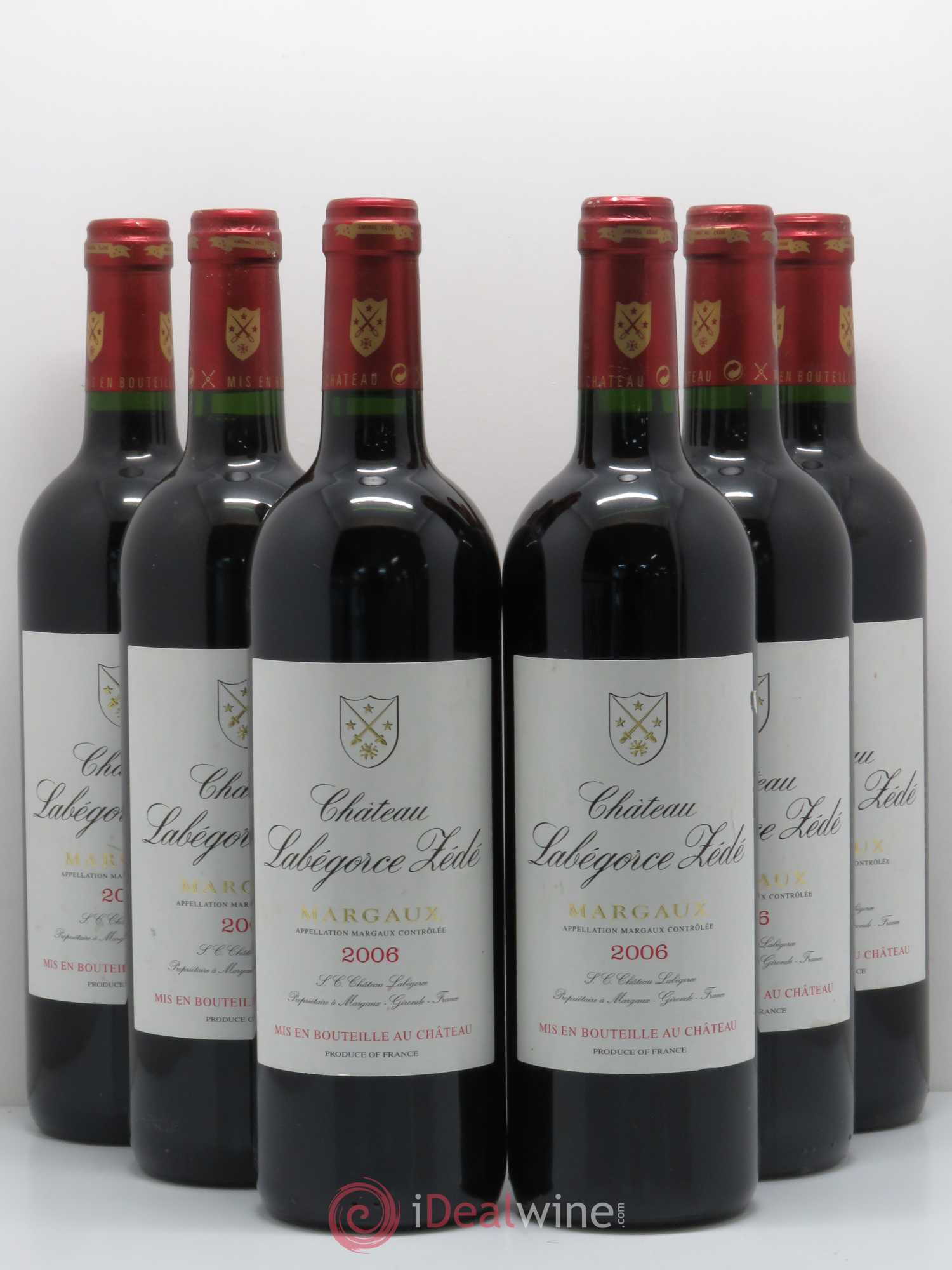 Château Labegorce Zédé Cru Bourgeois 2006 - Lot de 6 bouteilles - 0