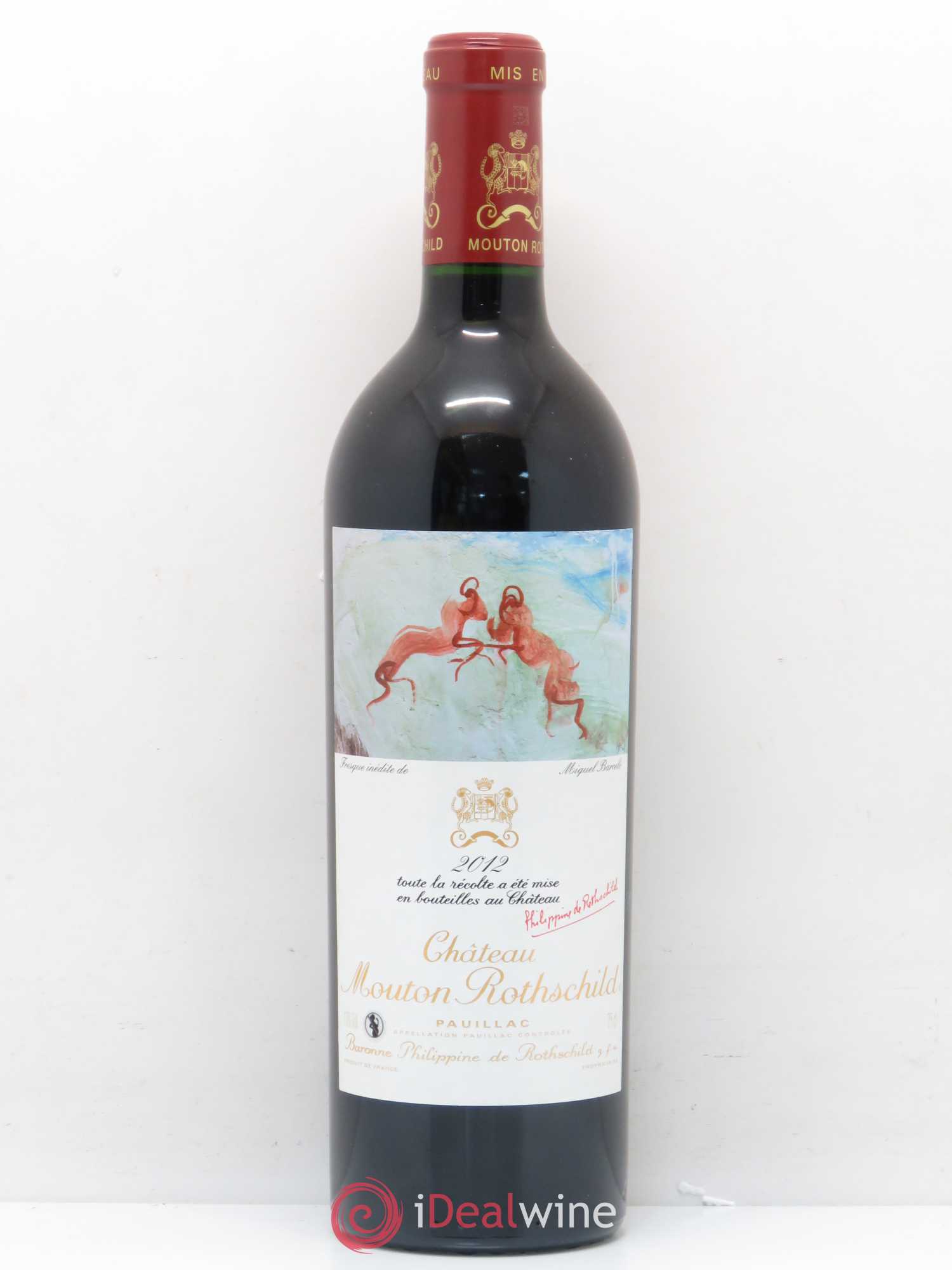 Château Mouton Rothschild 1er Grand Cru Classé 2012 - Lot de 1 bouteille - 0