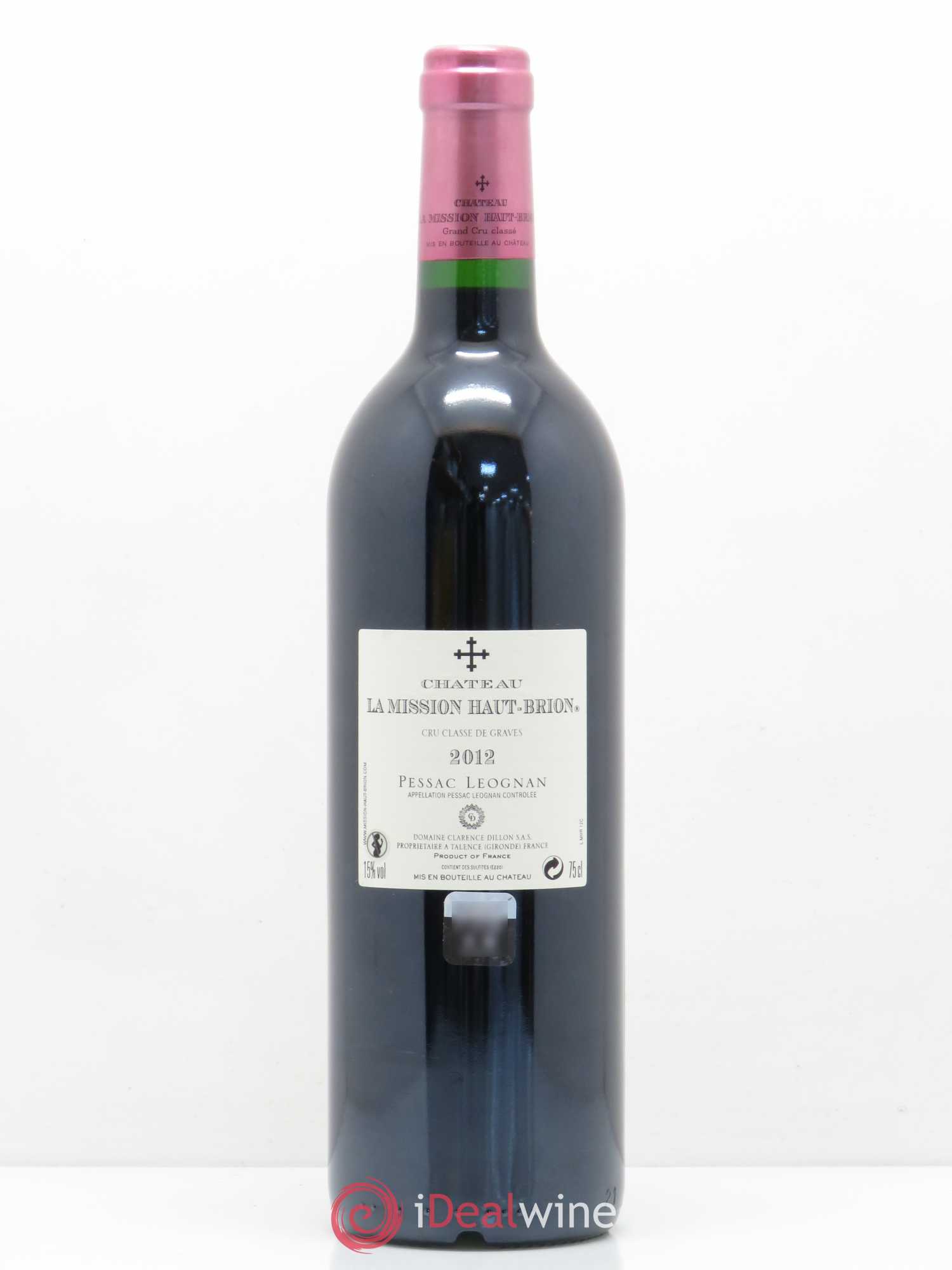 Château la Mission Haut-Brion Cru Classé de Graves 2012 - Lot de 1 bouteille - 1