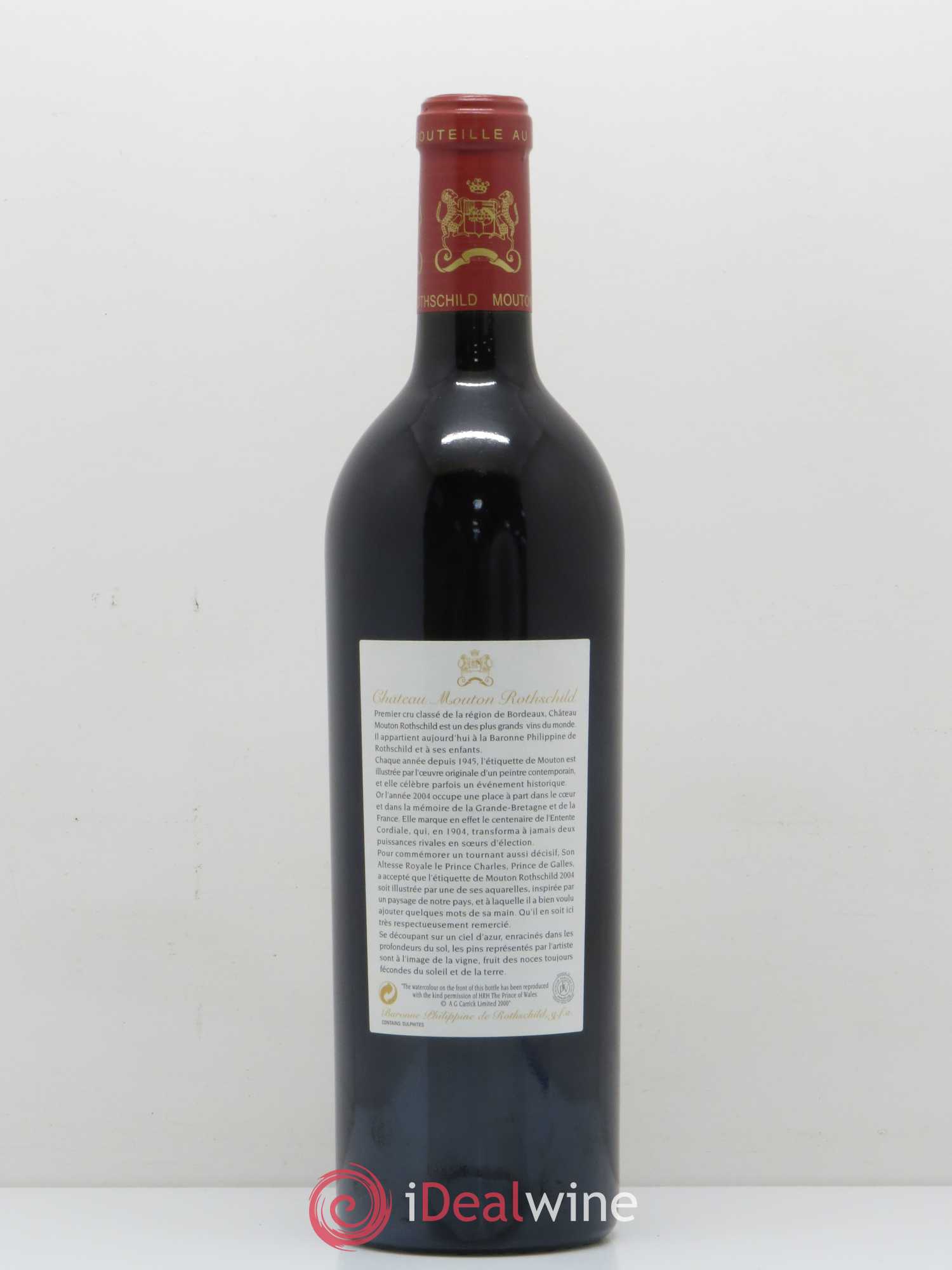 Château Mouton Rothschild 1er Grand Cru Classé 2004 - Lot de 1 bouteille - 1