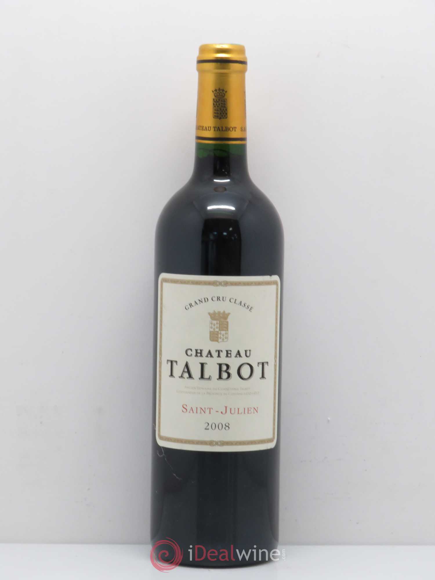 Château Talbot 4ème Grand Cru Classé 2008 - Lot de 1 bouteille - 0