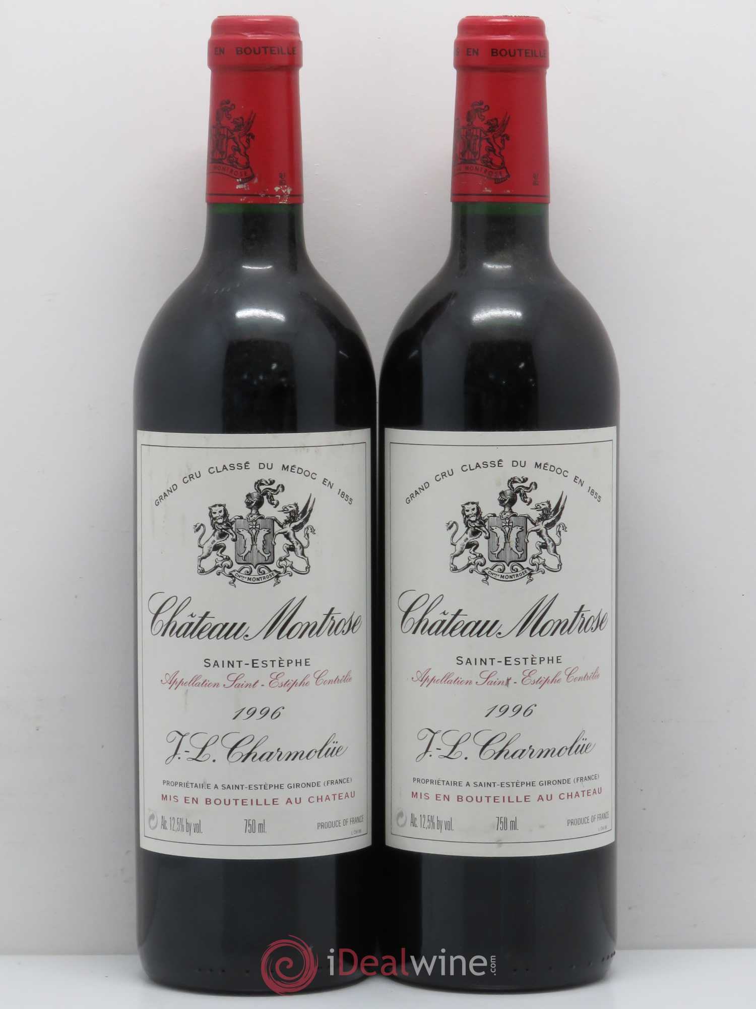 Château Montrose 2ème Grand Cru Classé 1996 - Lot de 2 bouteilles - 0