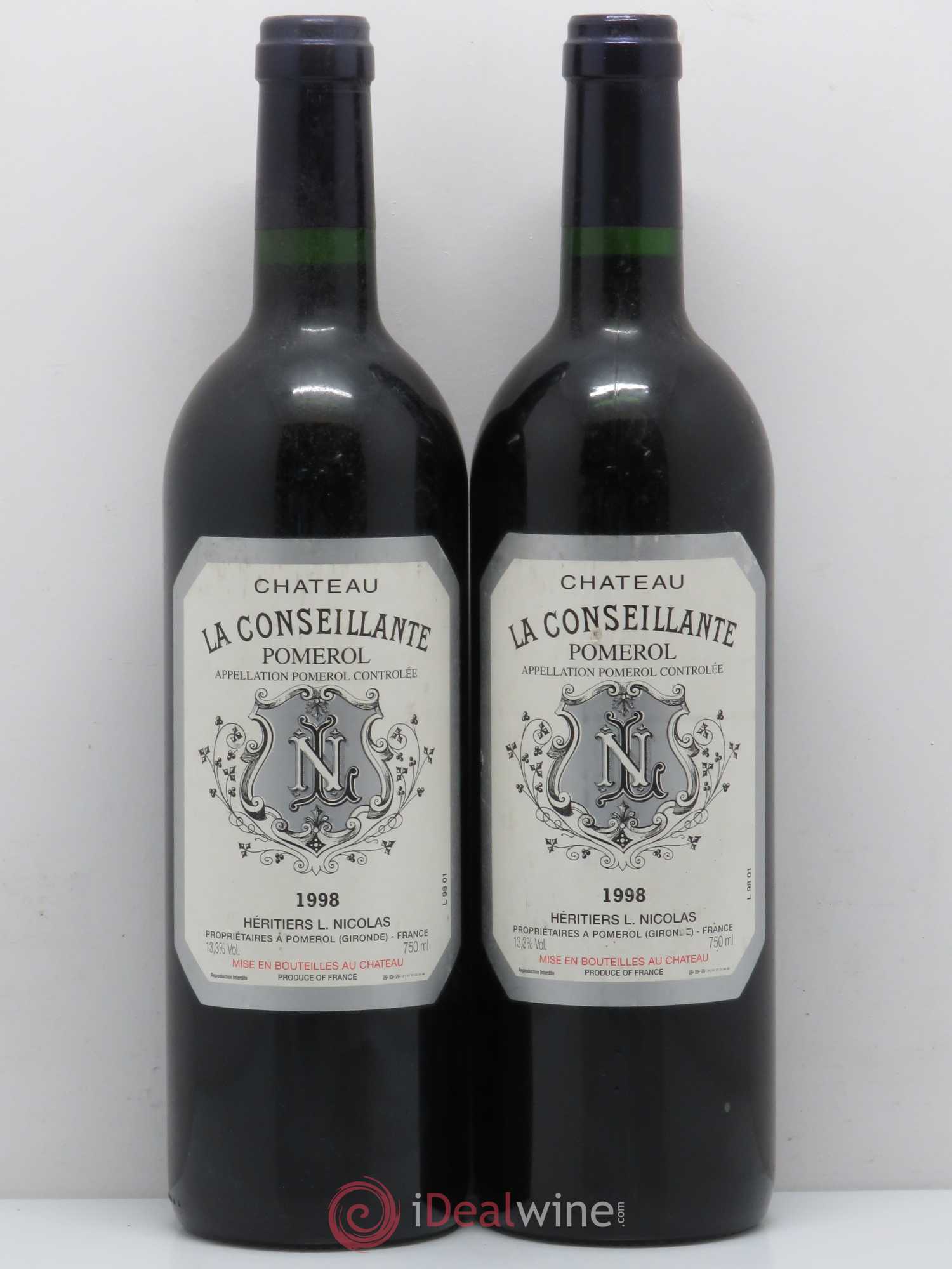 Château la Conseillante 1998 - Lot de 2 bouteilles - 0