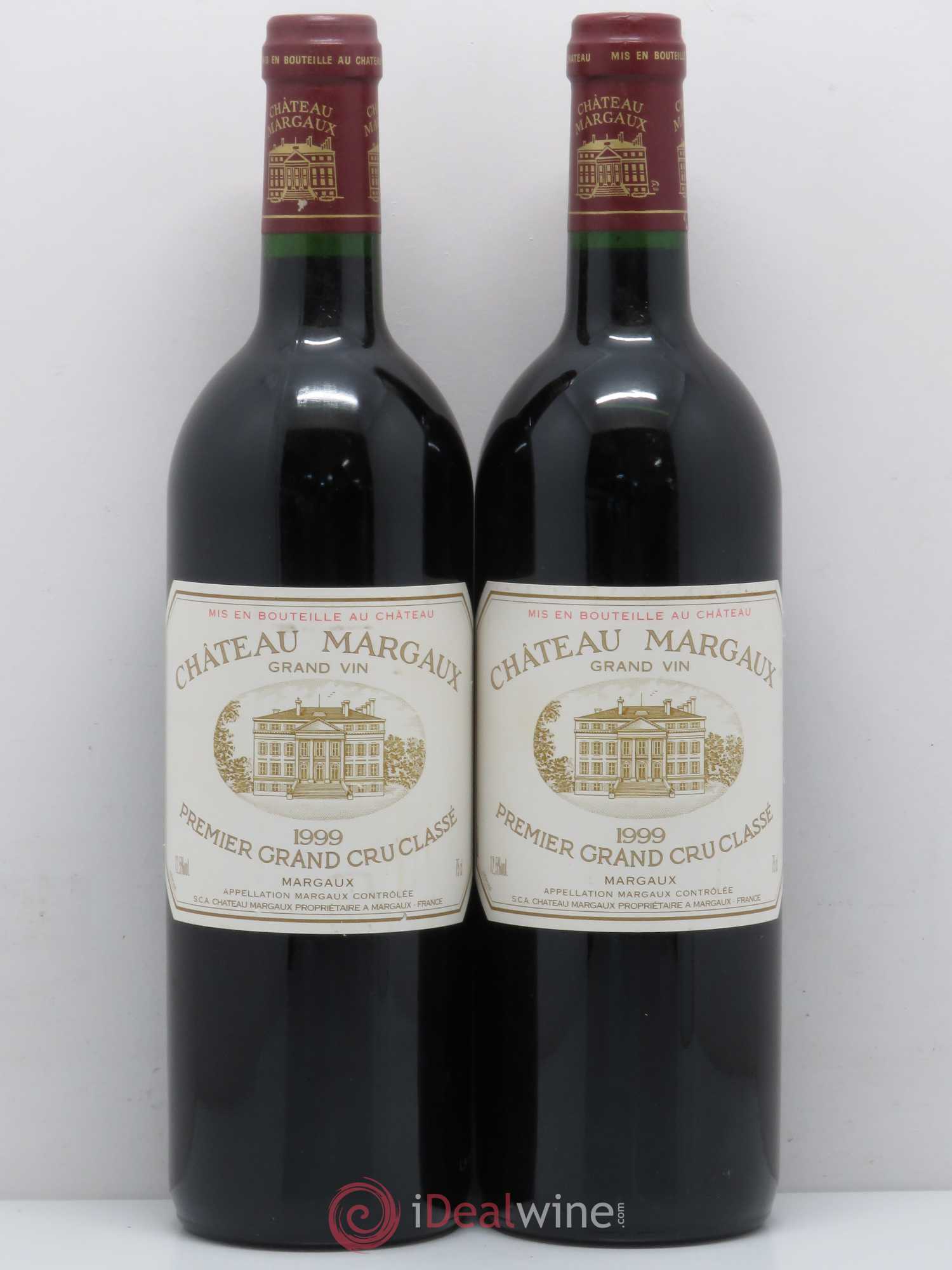 Château Margaux 1er Grand Cru Classé 1999 - Lot de 2 bouteilles - 0