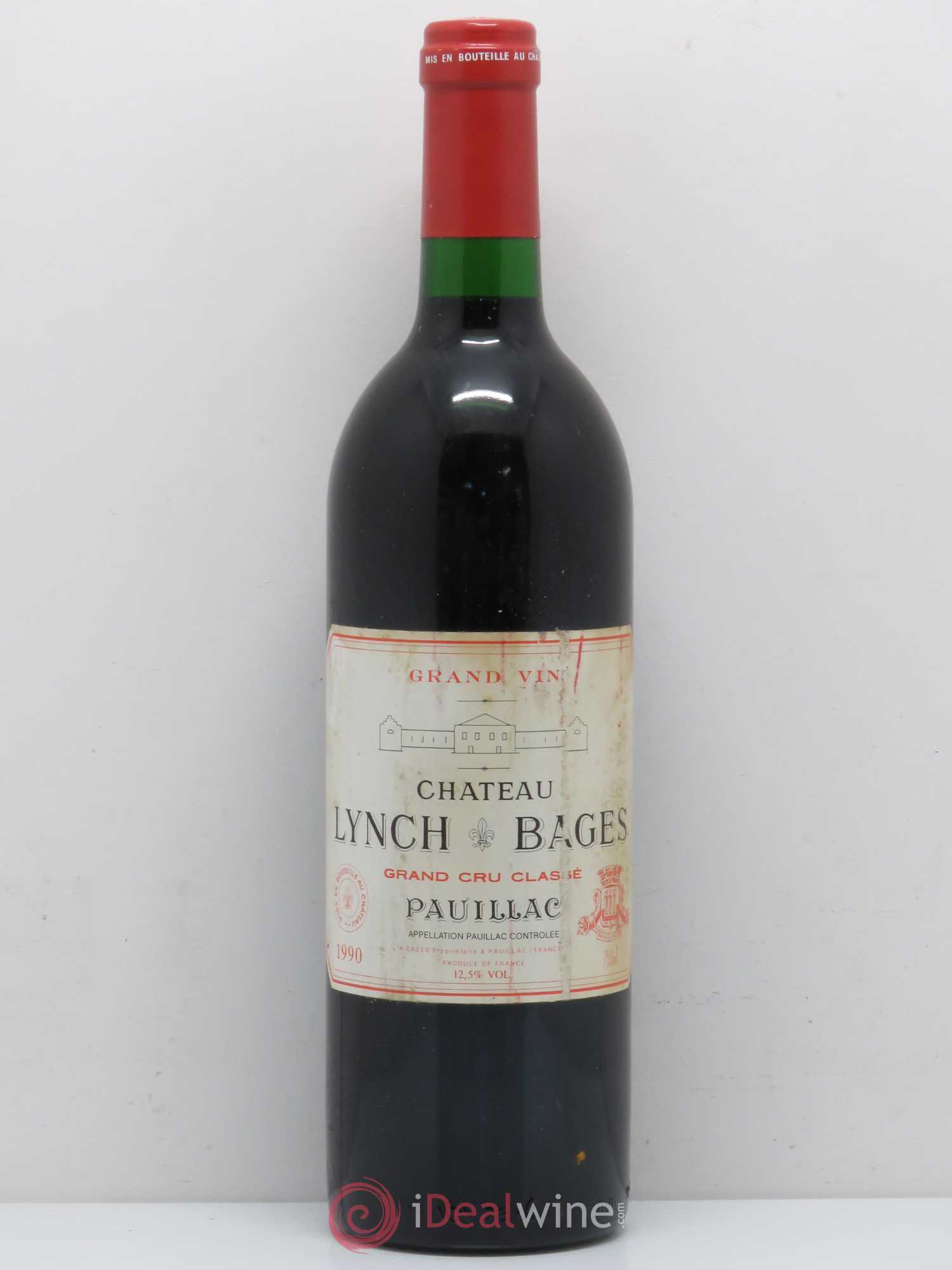 Château Lynch Bages 5ème Grand Cru Classé 1990 - Lot de 1 bouteille - 0