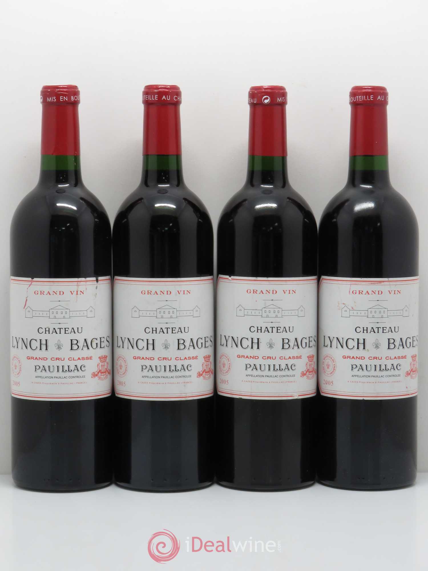 Château Lynch Bages 5ème Grand Cru Classé 2005 - Lot de 4 bouteilles - 0