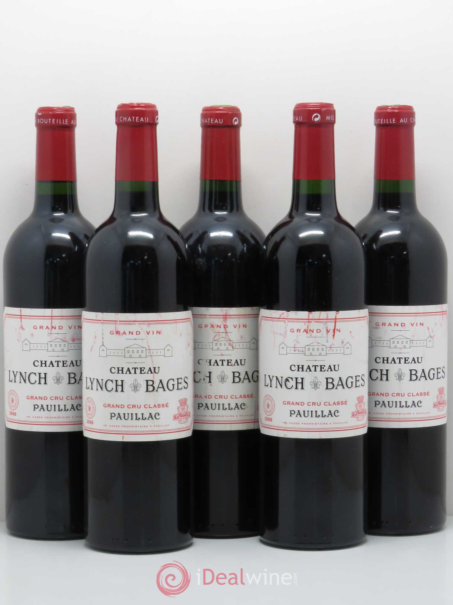 Château Lynch Bages 5ème Grand Cru Classé 2006 - Lot de 5 bouteilles - 0