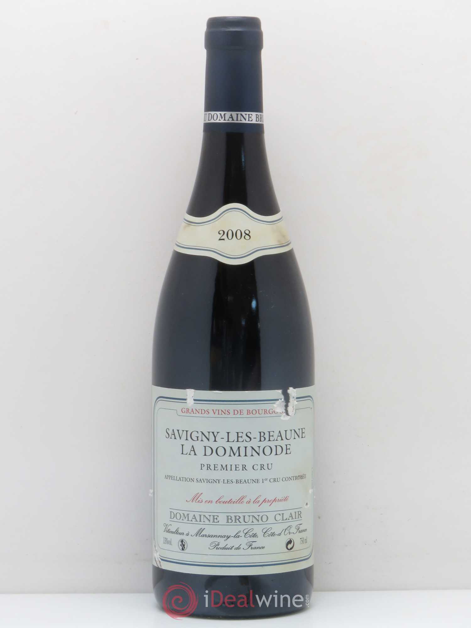 Savigny-lès-Beaune 1er Cru La Dominode Bruno Clair (Domaine) 2008 - Lot de 1 bouteille - 0