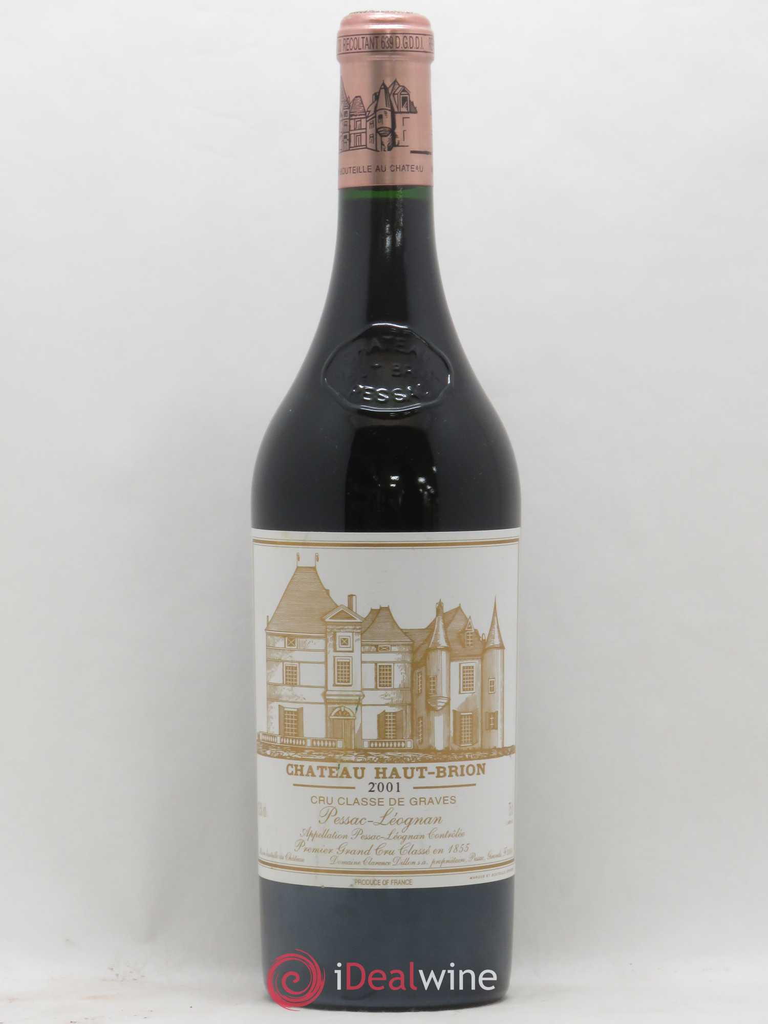 Château Haut Brion 1er Grand Cru Classé 2001 - Lot de 1 bouteille - 0