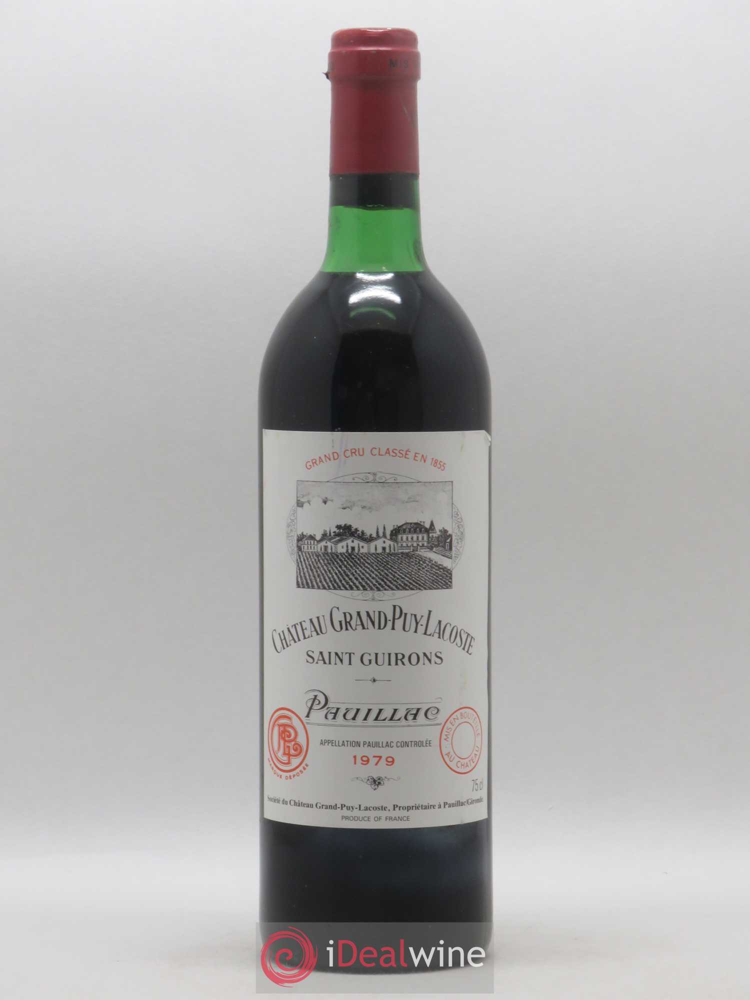 Château Grand Puy Lacoste 5ème Grand Cru Classé 1979 - Lot de 1 bouteille - 0