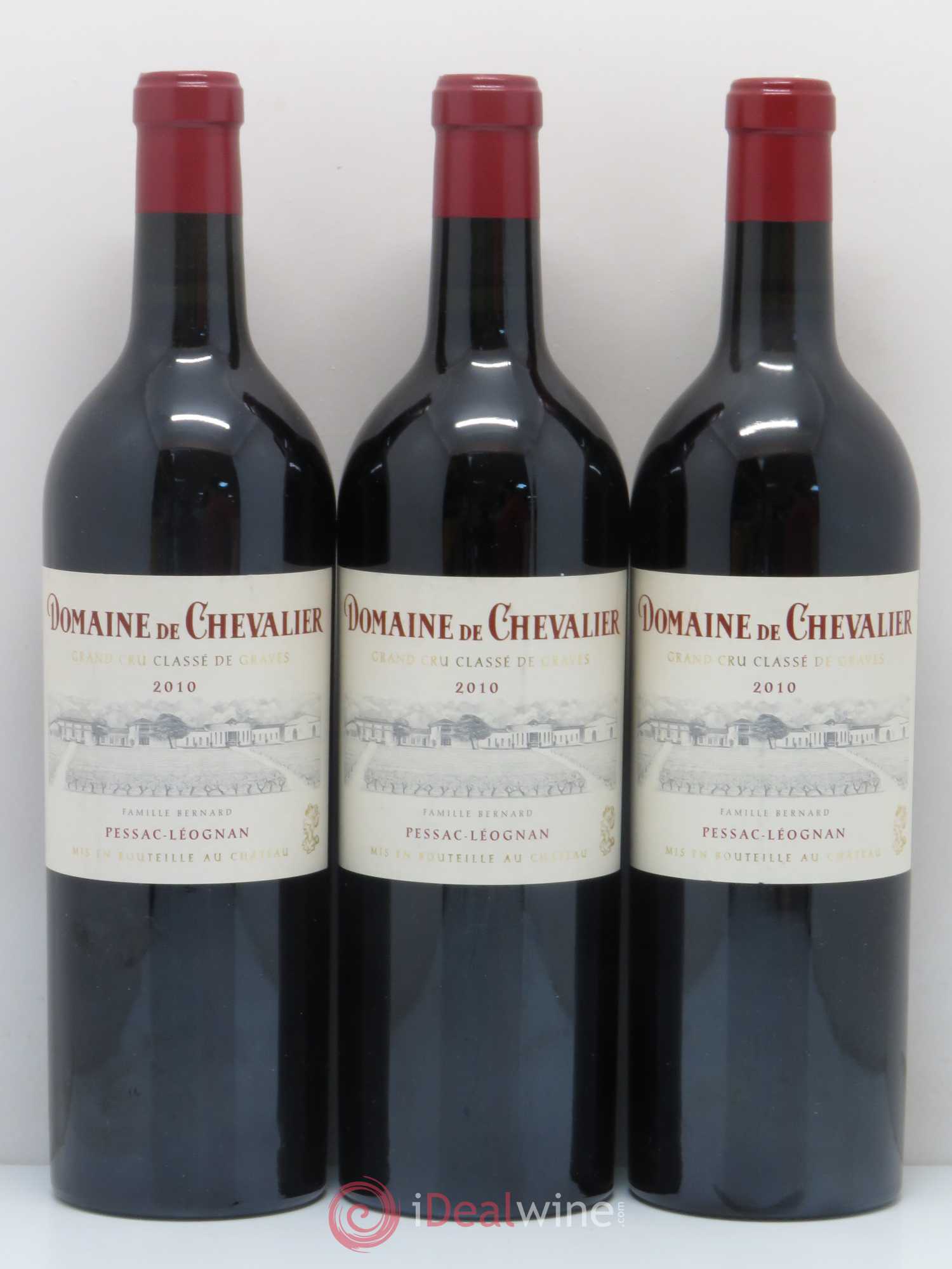 Domaine de Chevalier Cru Classé de Graves 2010 - Lot de 3 bouteilles - 0