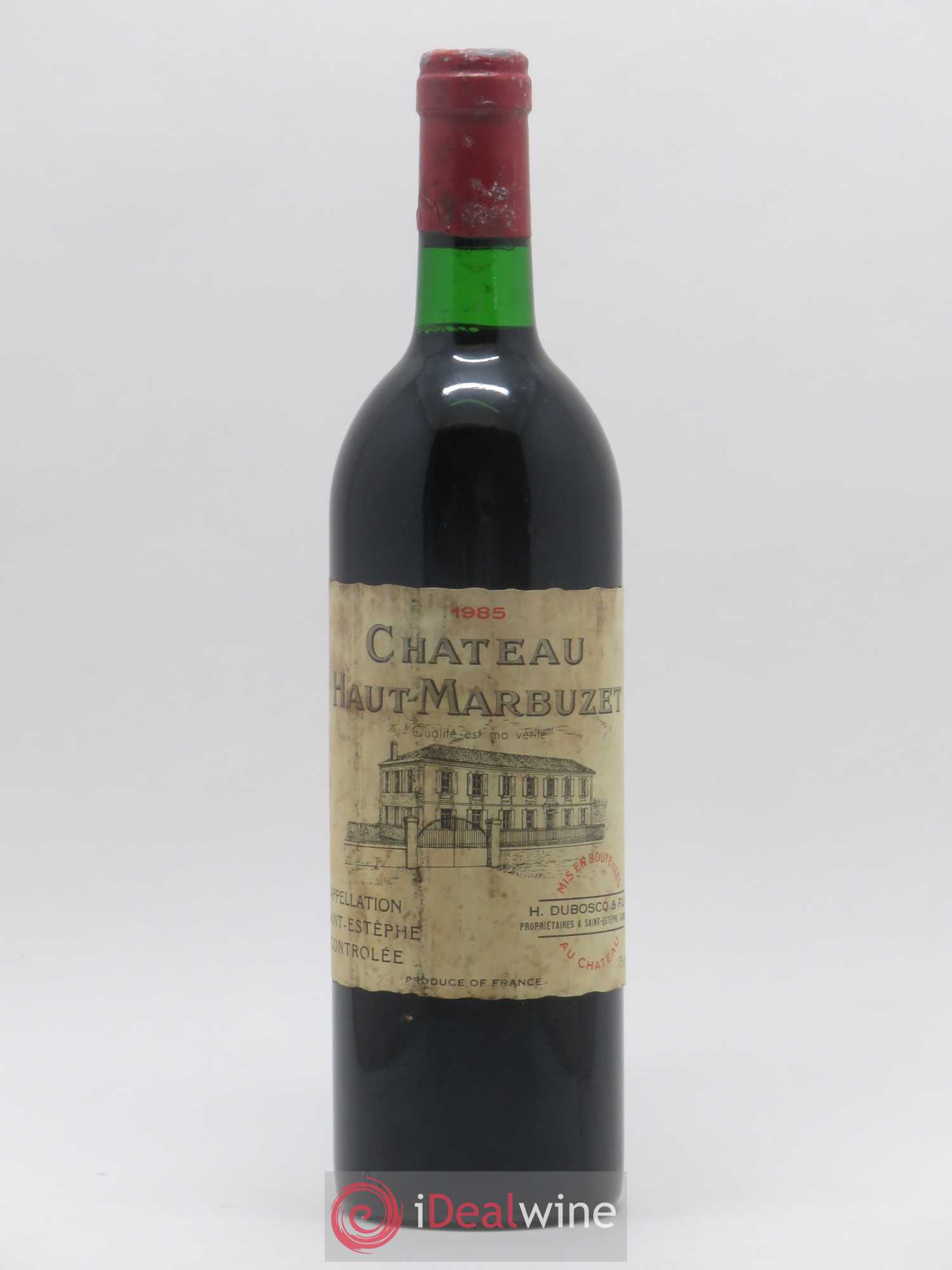 Château Haut Marbuzet 1985 - Lot de 1 bouteille - 0