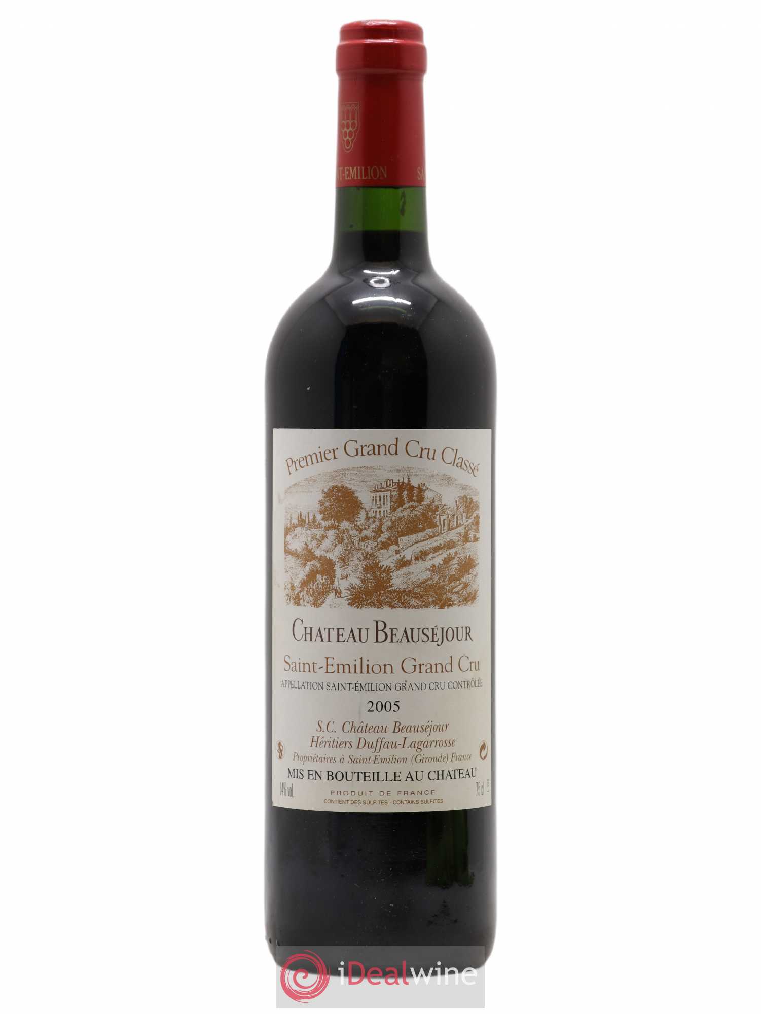 Château Beauséjour (Duffau-Lagarrosse) 1er Grand Cru Classé B 2005 - Lot de 1 bouteille - 0