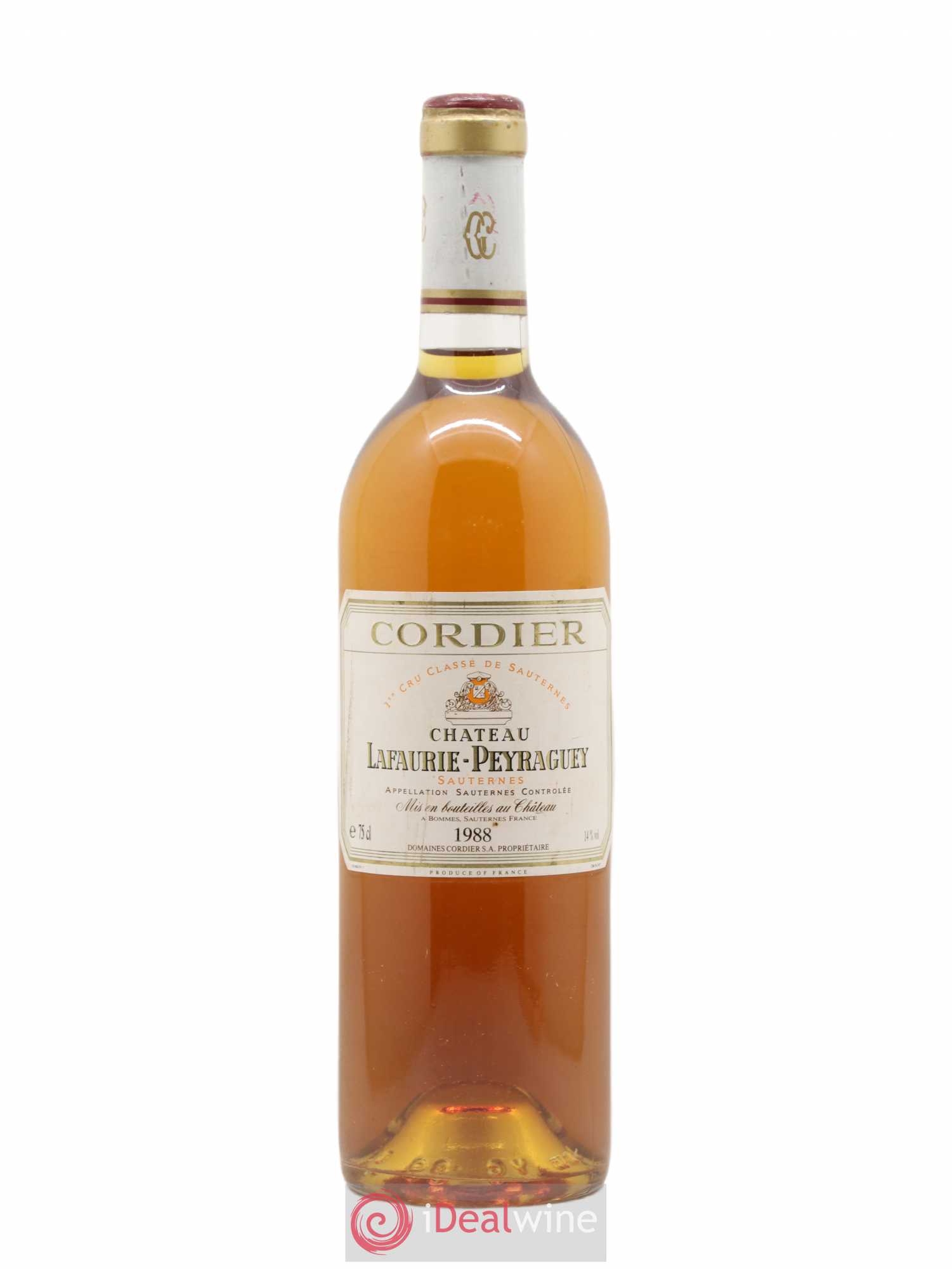 Château Lafaurie-Peyraguey 1er Grand Cru Classé 1988 - Lotto di 1 bottiglia - 0
