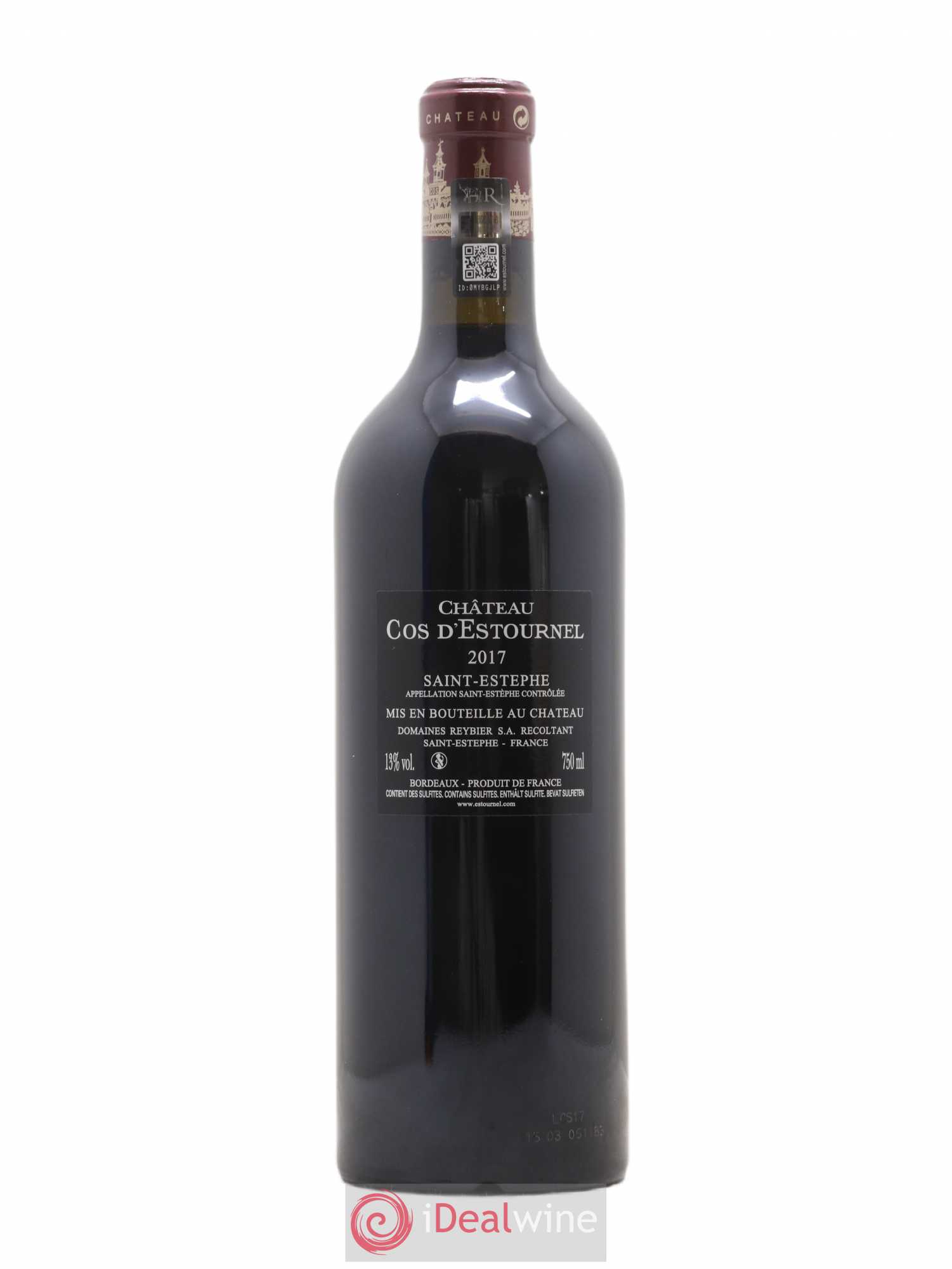 Cos d'Estournel 2ème Grand Cru Classé 2017 - Lot de 1 bouteille - 1