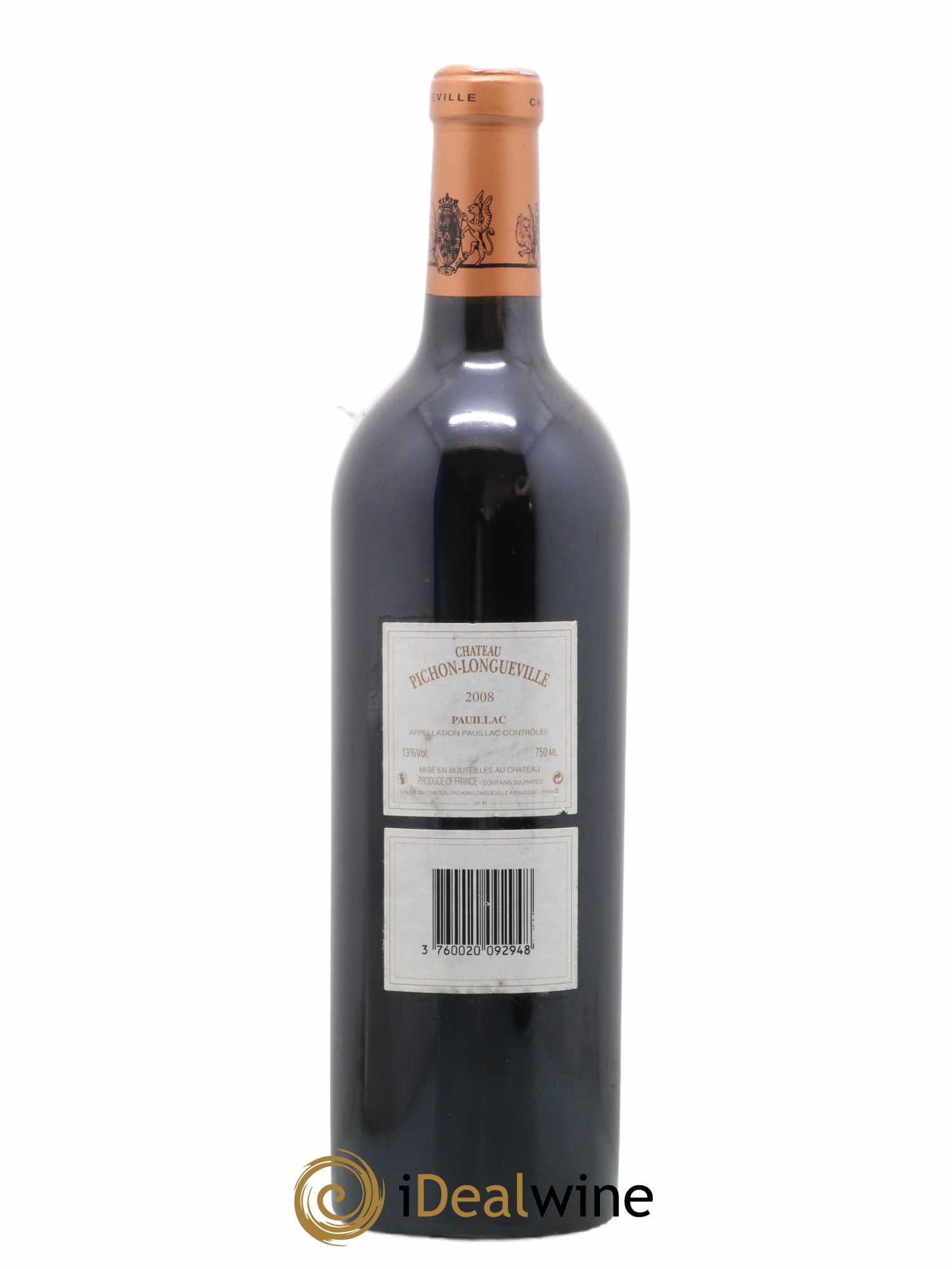 Pichon Longueville Baron 2ème Grand Cru Classé 2008 - Lot de 1 bouteille - 1