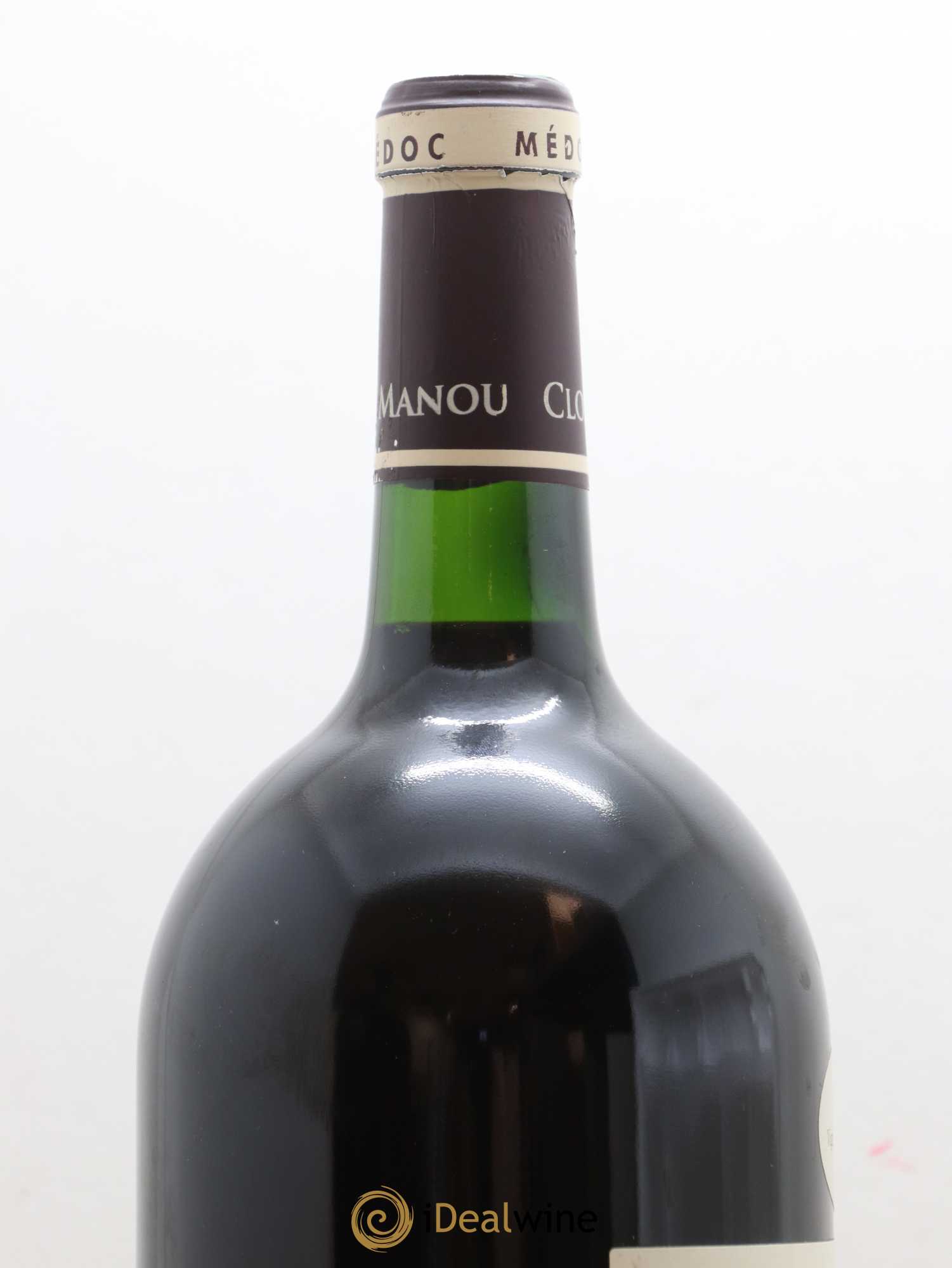 Médoc Cuvée 1850 Vigne Préphylloxérique Clos Manou 2010 - Lot de 1 magnum - 1