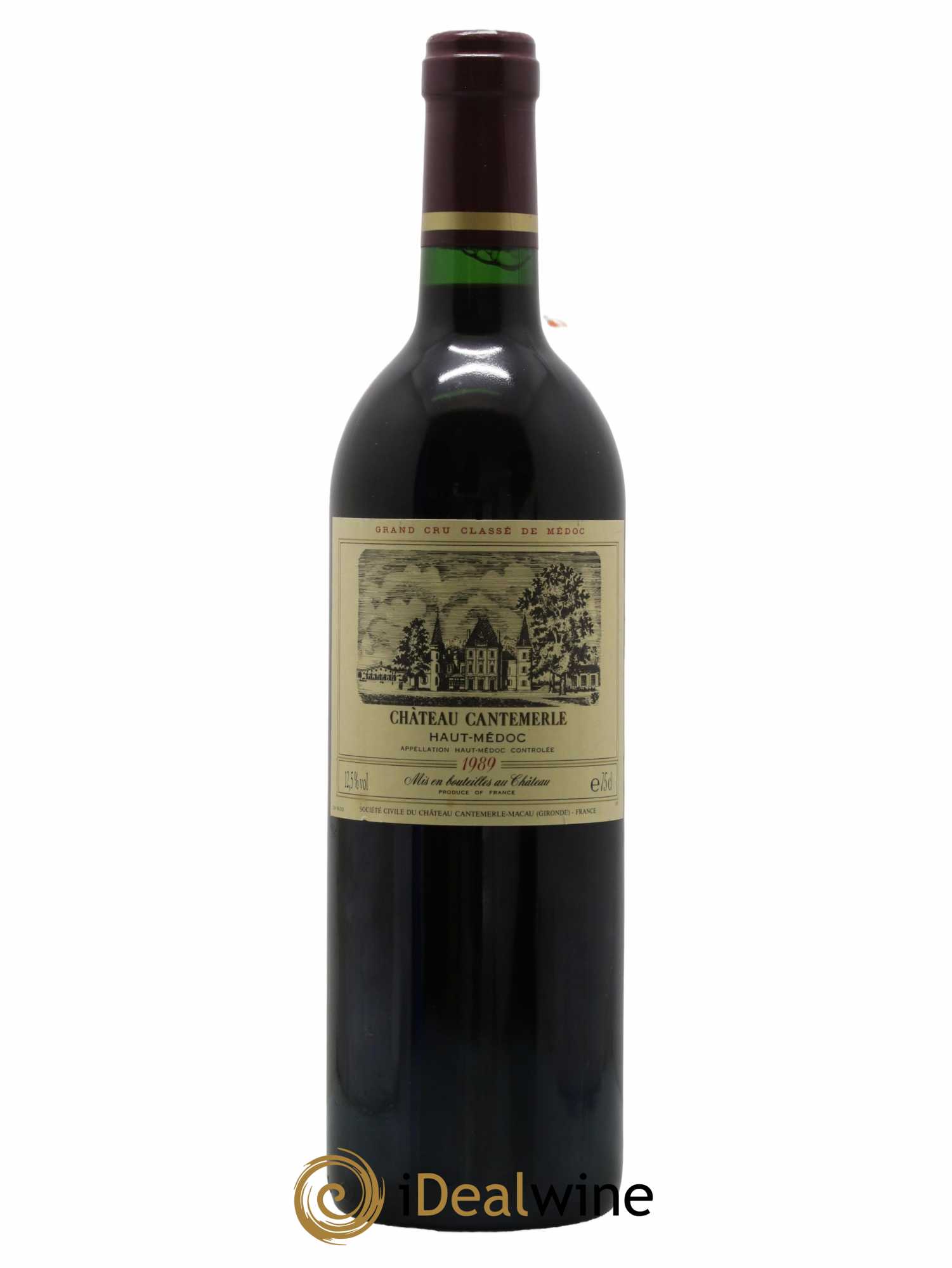Château Cantemerle 5ème Grand Cru Classé 1989 - Lot de 1 bouteille - 0