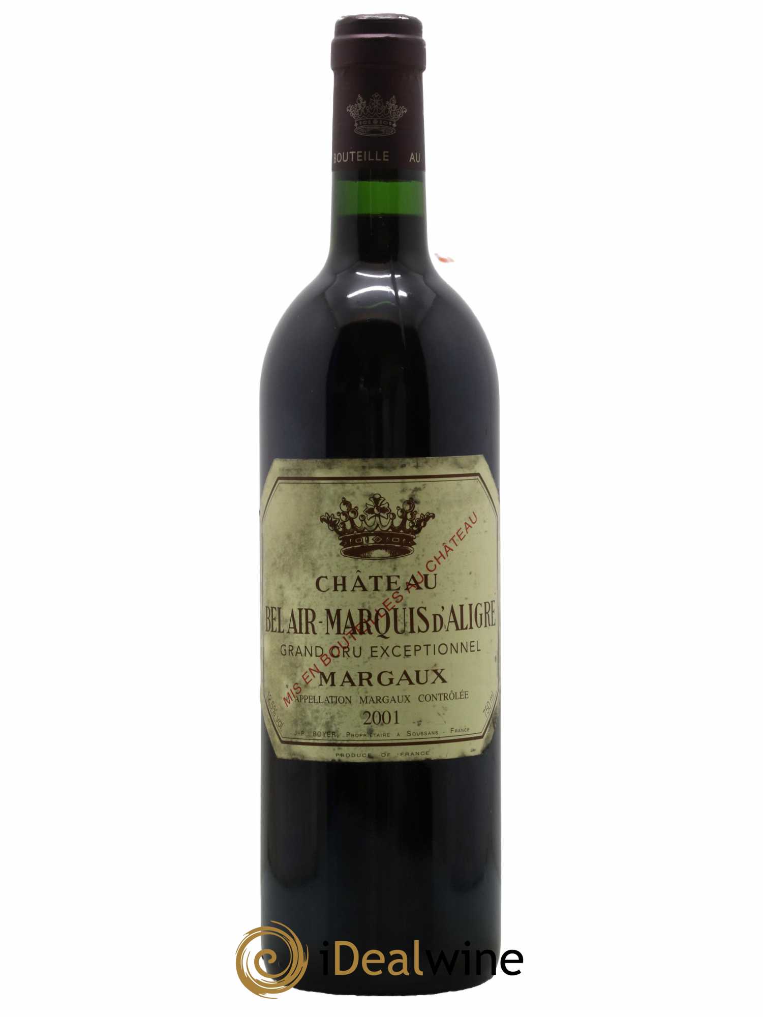 Château Bel Air Marquis d'Aligre 2001 - Lot de 1 bouteille - 0