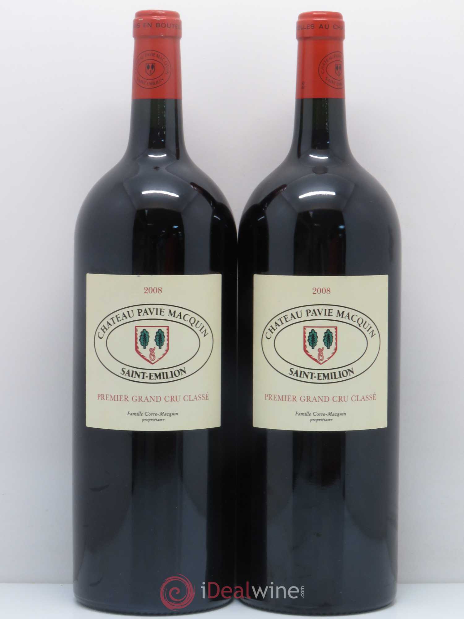 Château Pavie Macquin 1er Grand Cru Classé B 2008 - Lot de 2 magnums - 0