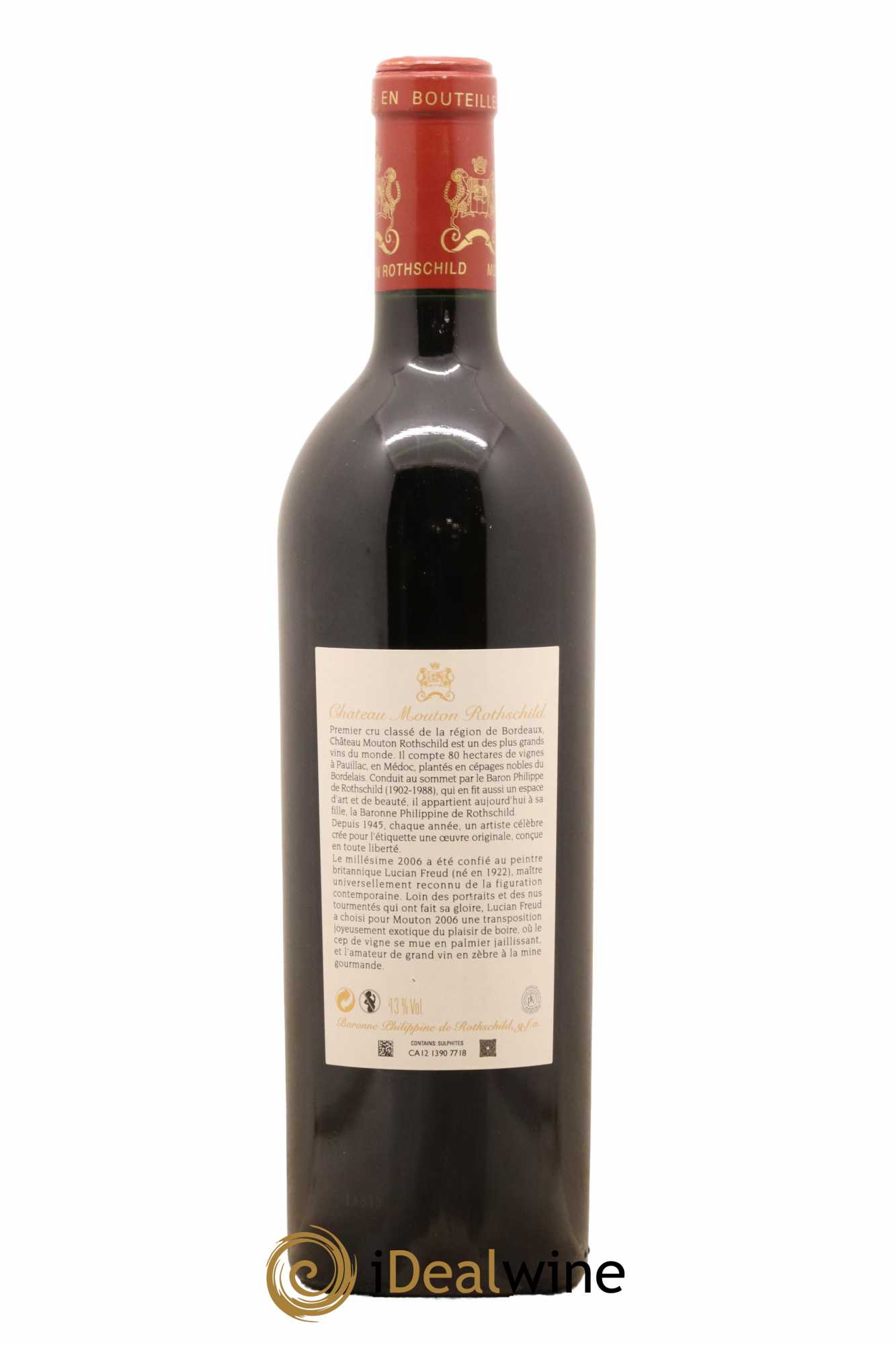 Château Mouton Rothschild 1er Grand Cru Classé 2006 - Lot de 1 bouteille - 1