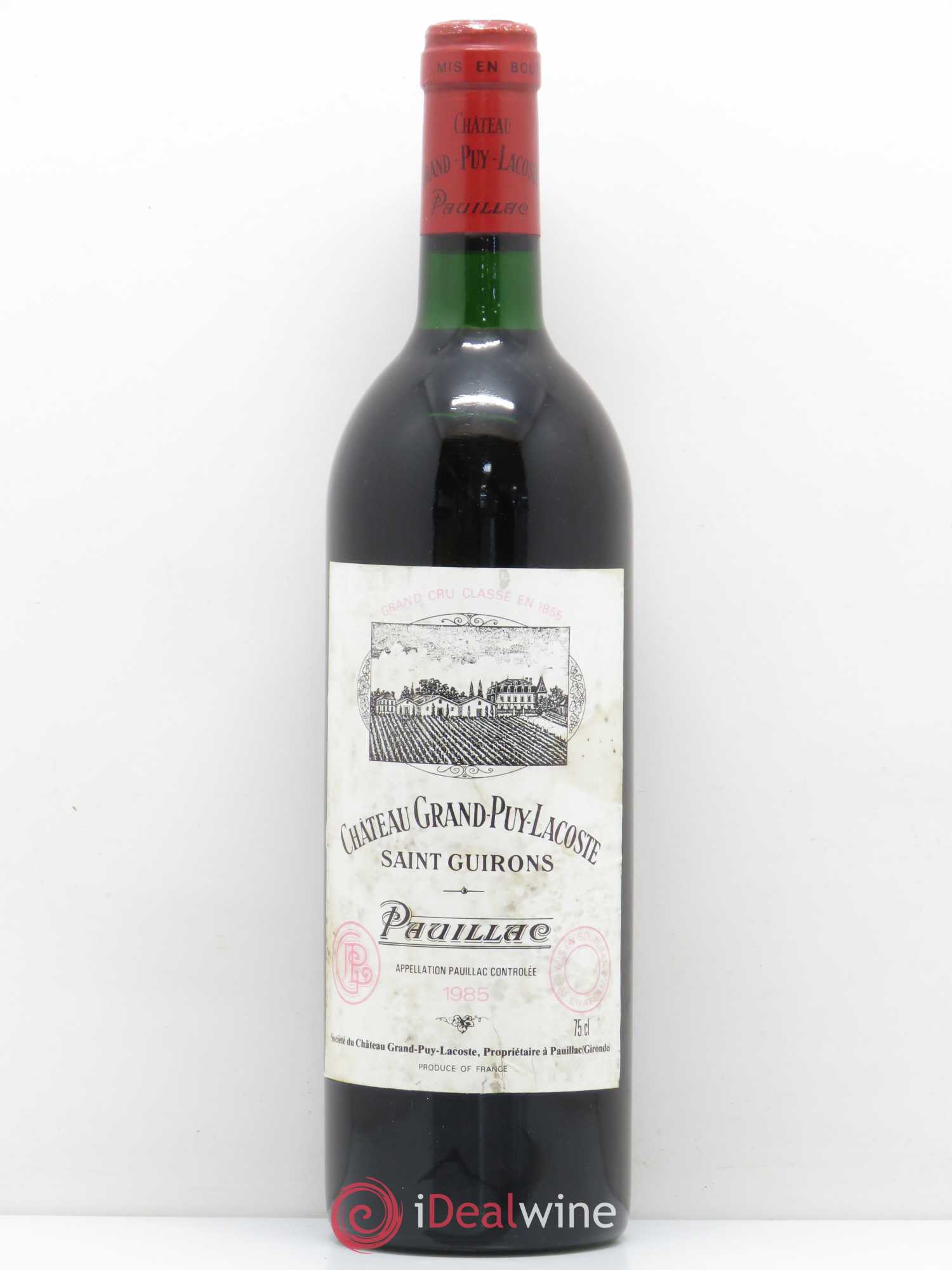 Château Grand Puy Lacoste 5ème Grand Cru Classé 1985 - Lot de 1 bouteille - 0