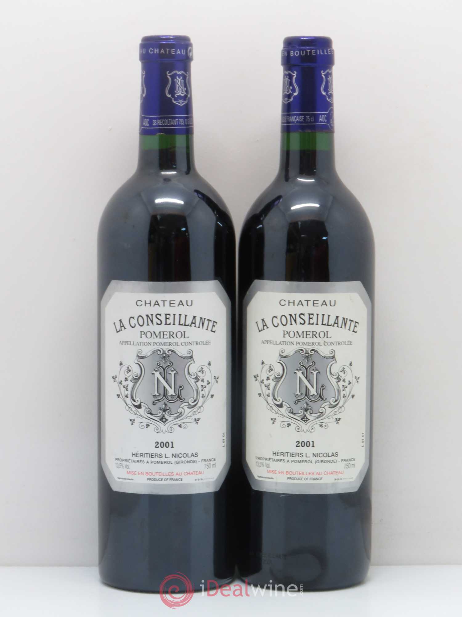 Château la Conseillante 2001 - Lot de 2 bouteilles - 0