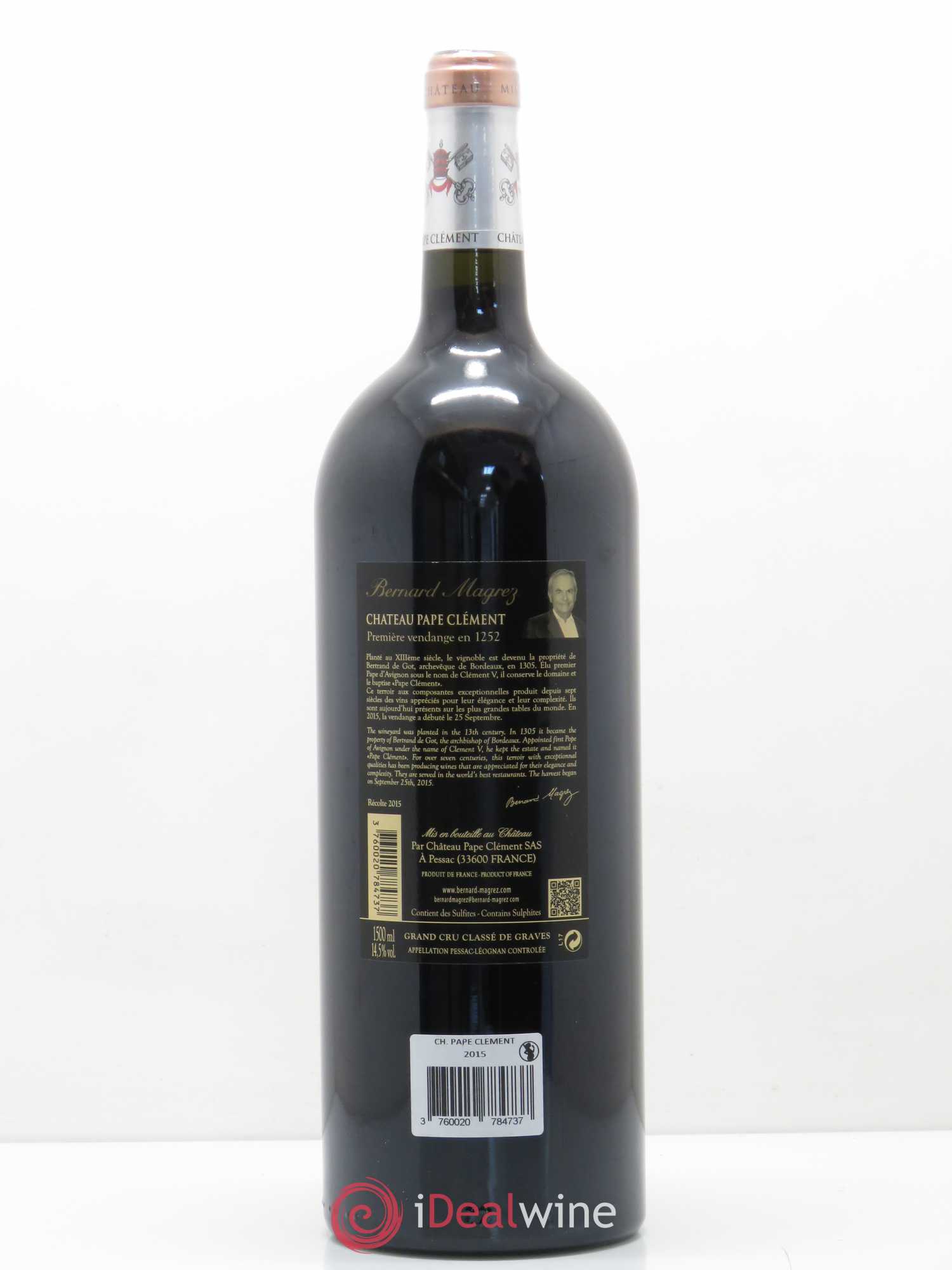 Château Pape Clément Cru Classé de Graves 2015 - Lot de 1 magnum - 1
