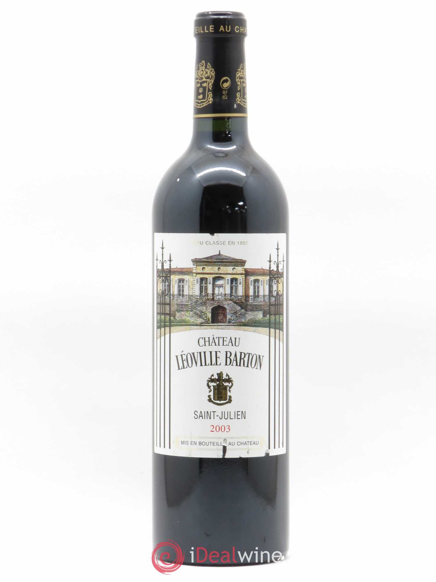 Château Léoville Barton 2ème Grand Cru Classé 2003 - Lot de 1 bouteille - 0