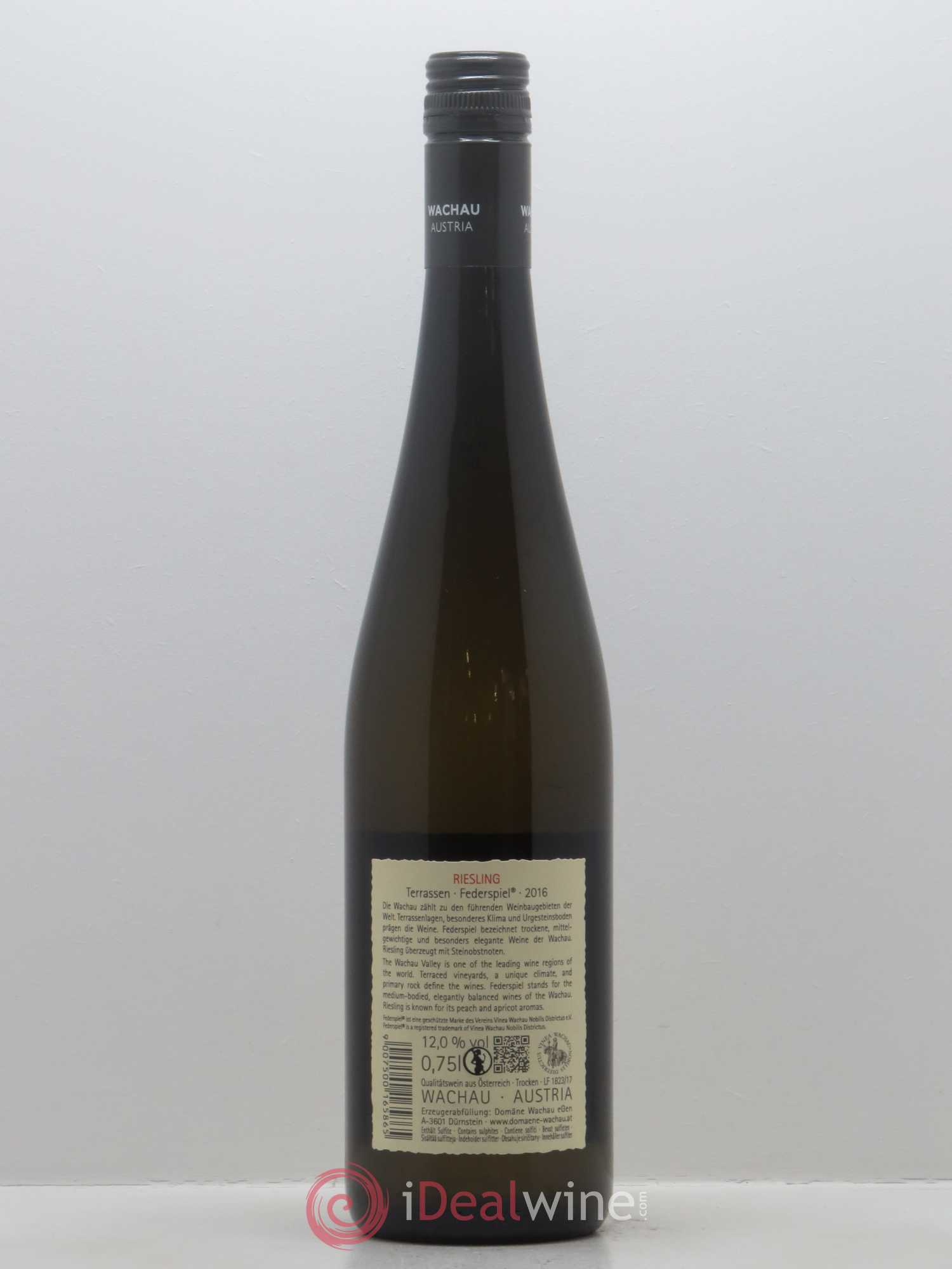 Riesling Domäne Wachau Federspiel Terrassen 2016 - Lot de 1 bouteille - 1