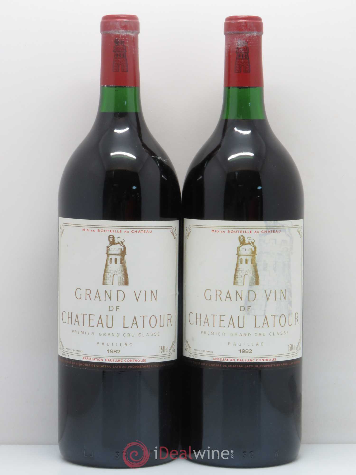 Château Latour 1er Grand Cru Classé 1982 - Lot de 2 magnums - 0