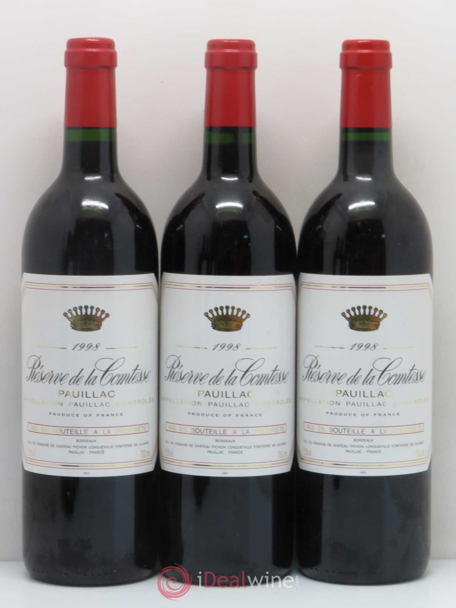 Réserve de la Comtesse Second Vin 1998 - Lot de 6 bouteilles - 1