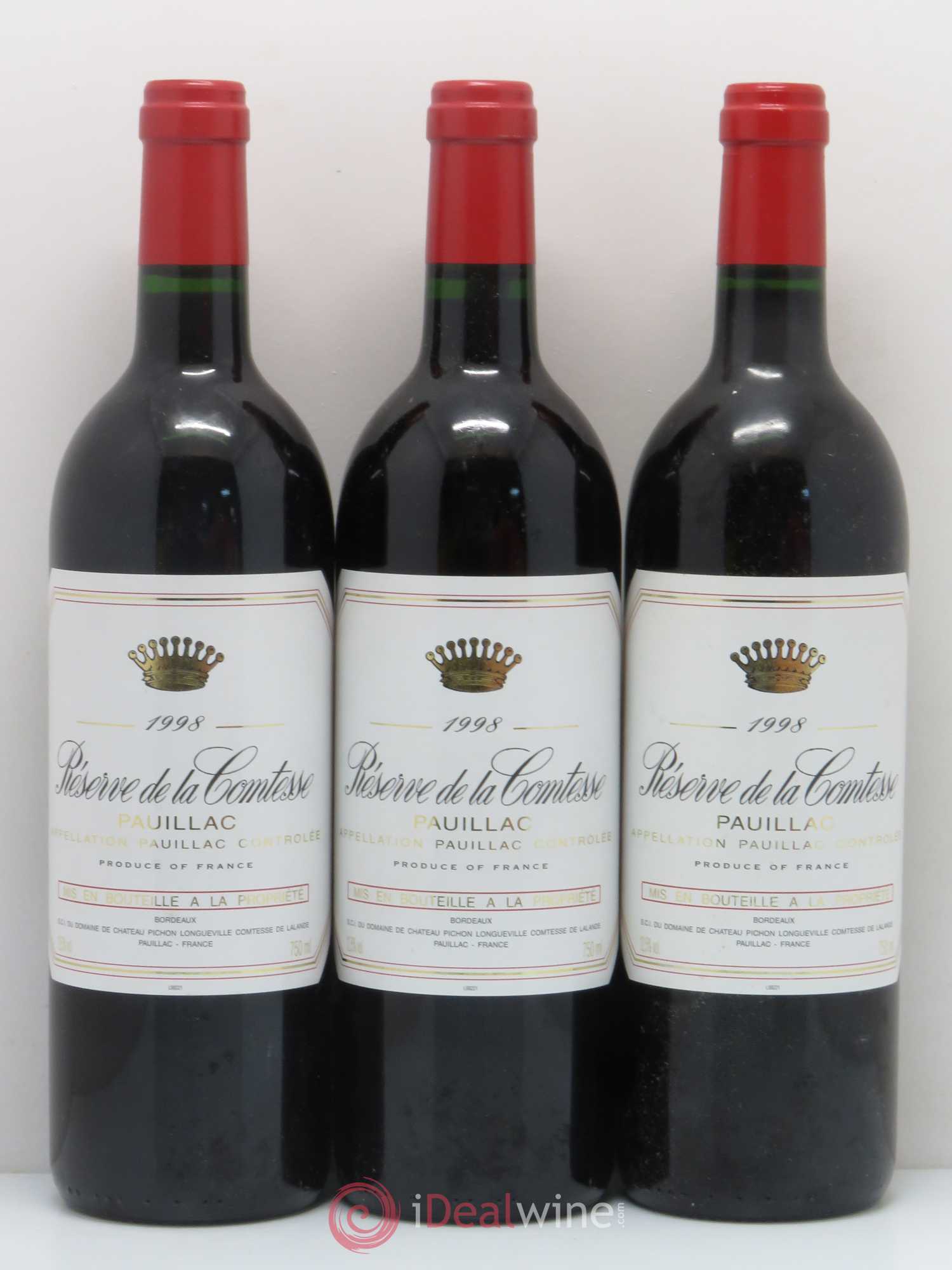 Réserve de la Comtesse Second Vin 1998 - Lot de 6 bouteilles - 2