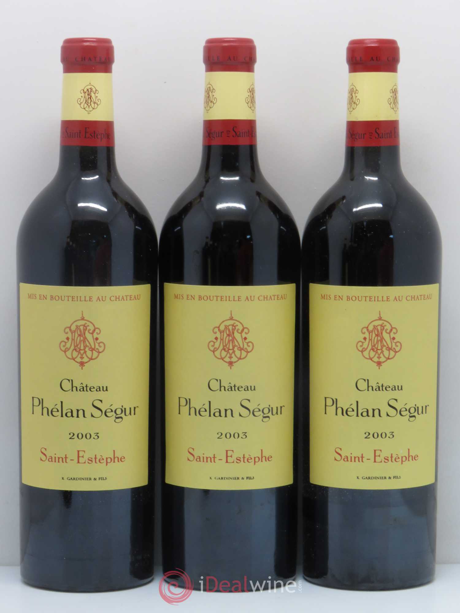 Château Phélan Ségur 2003 - Lot de 6 bouteilles - 1