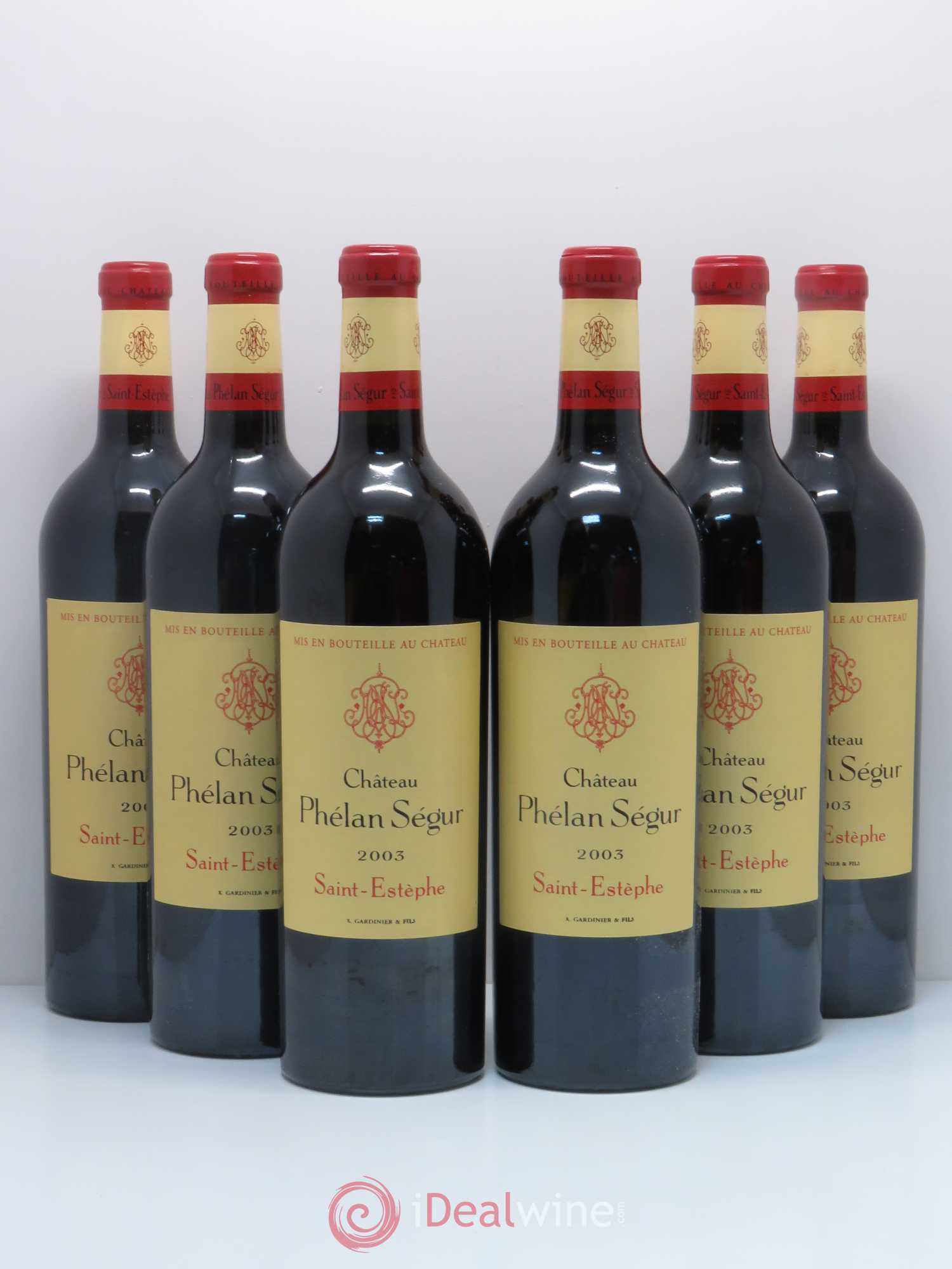 Château Phélan Ségur 2003 - Lot de 6 bouteilles - 0