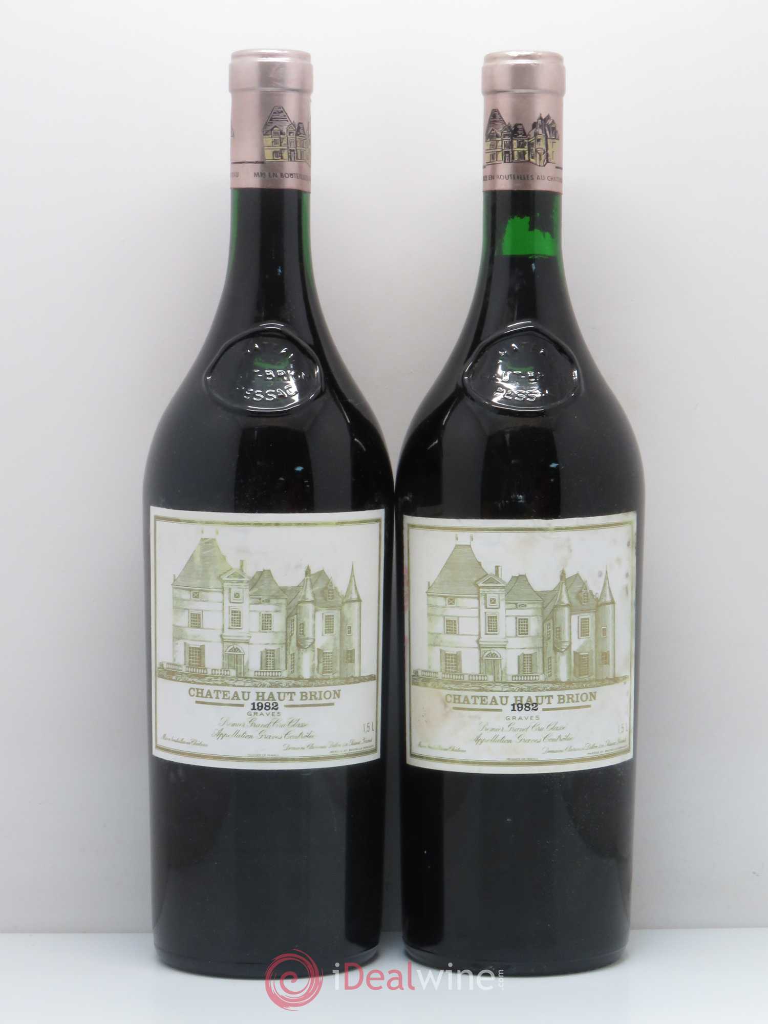 Château Haut Brion 1er Grand Cru Classé 1982 - Lot de 2 magnums - 0