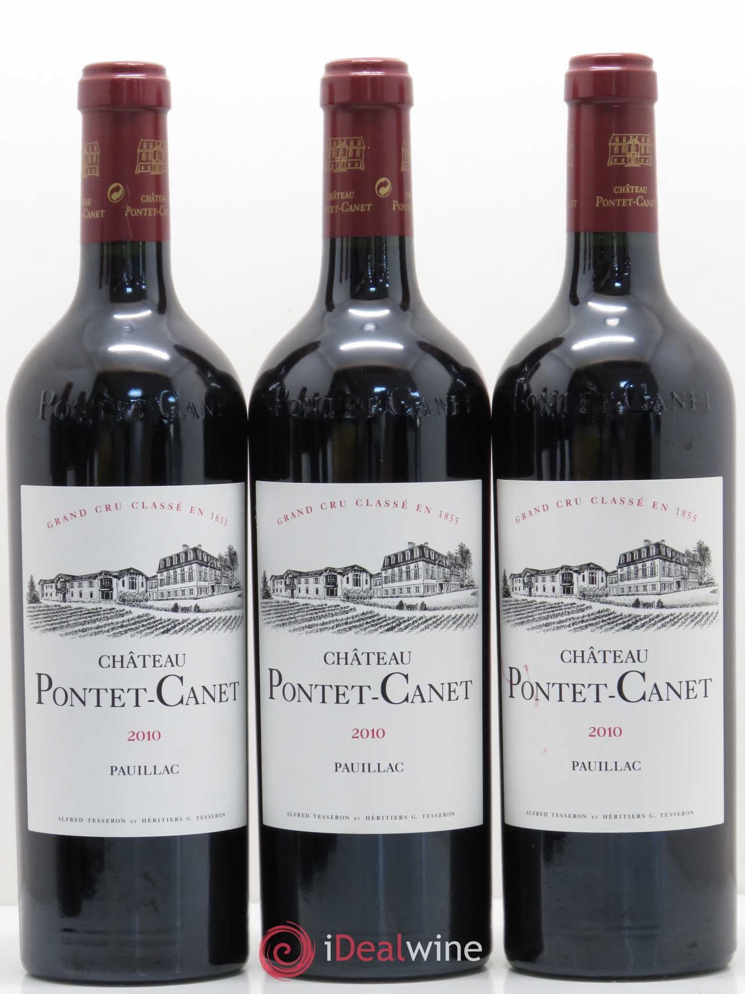 Château Pontet Canet 5ème Grand Cru Classé 2010 - Lot de 6 bouteilles - 1