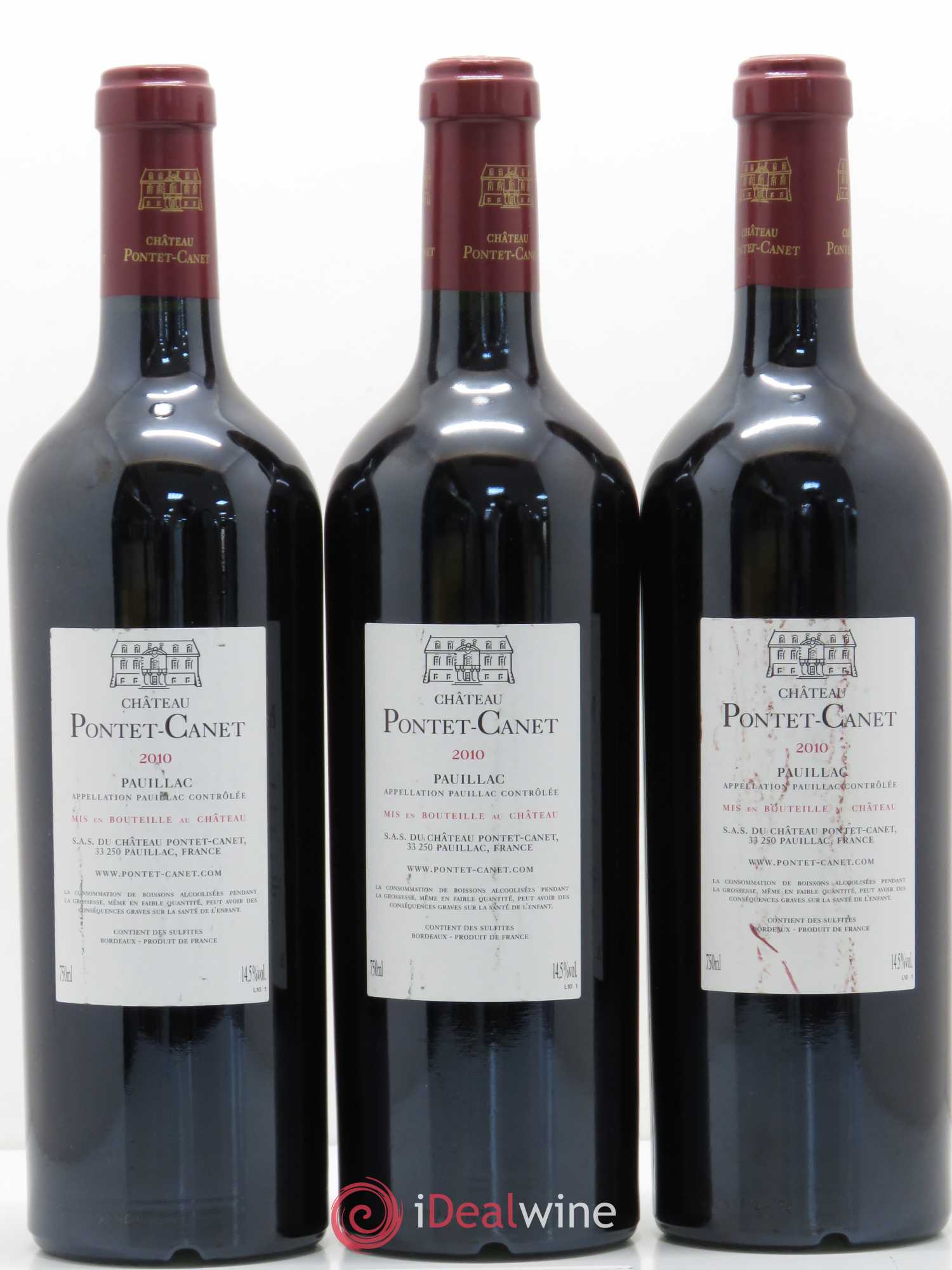 Château Pontet Canet 5ème Grand Cru Classé 2010 - Lot de 6 bouteilles - 2