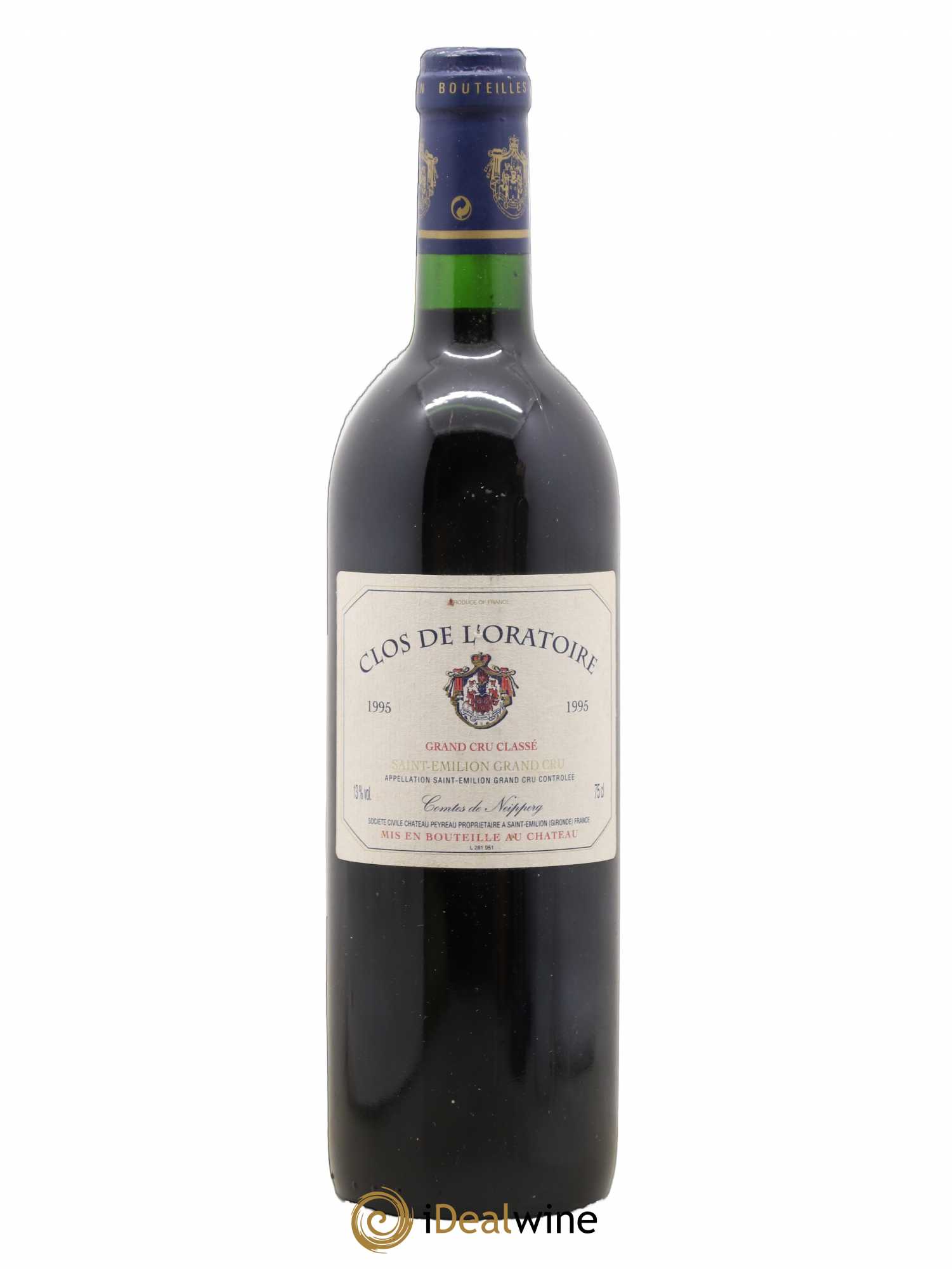 Clos de l'Oratoire Grand Cru Classé 1995 - Lot de 1 bouteille - 0
