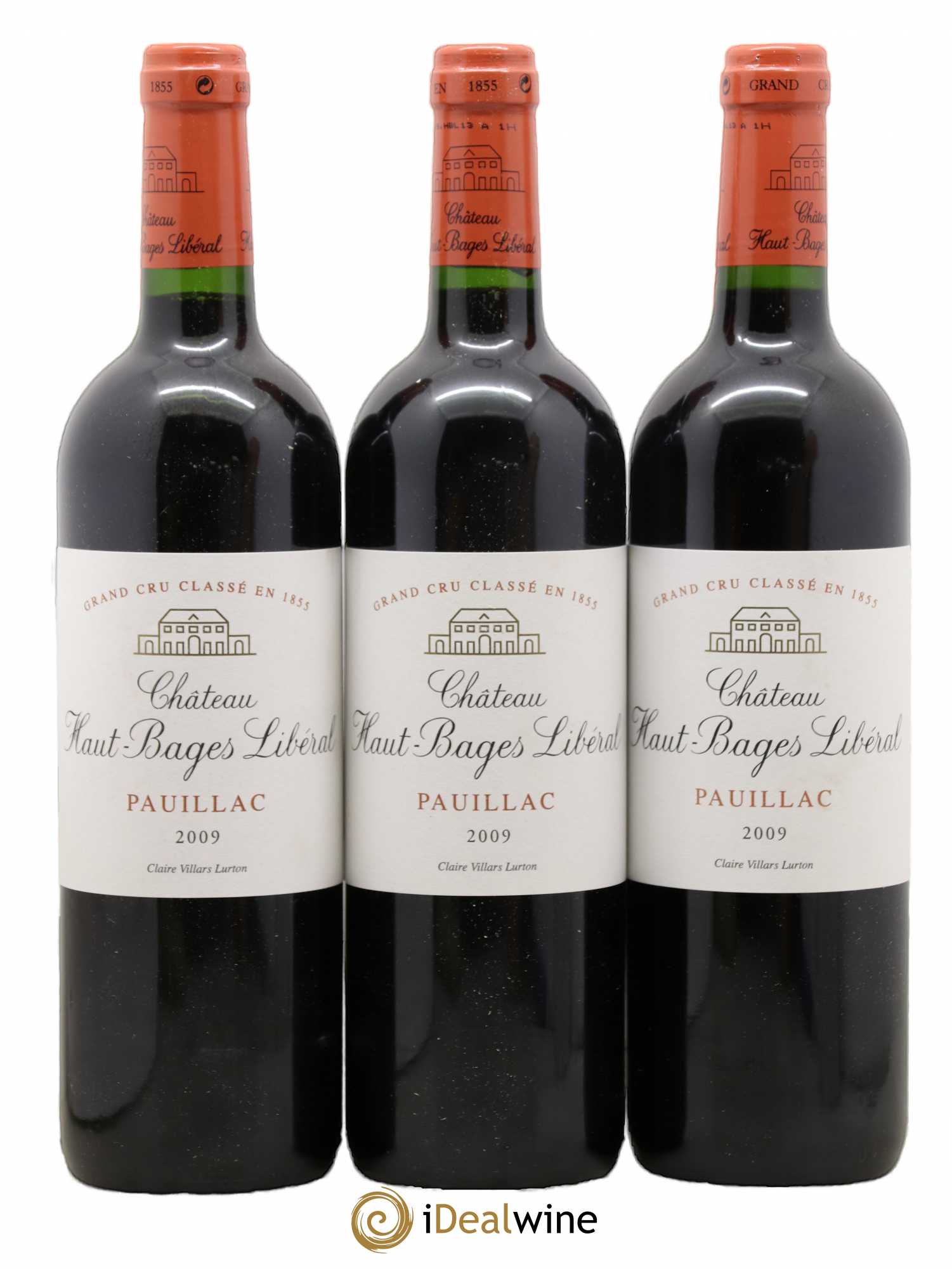 Château Haut Bages Libéral 5ème Grand Cru Classé 2009 - Lot de 3 bouteilles - 0