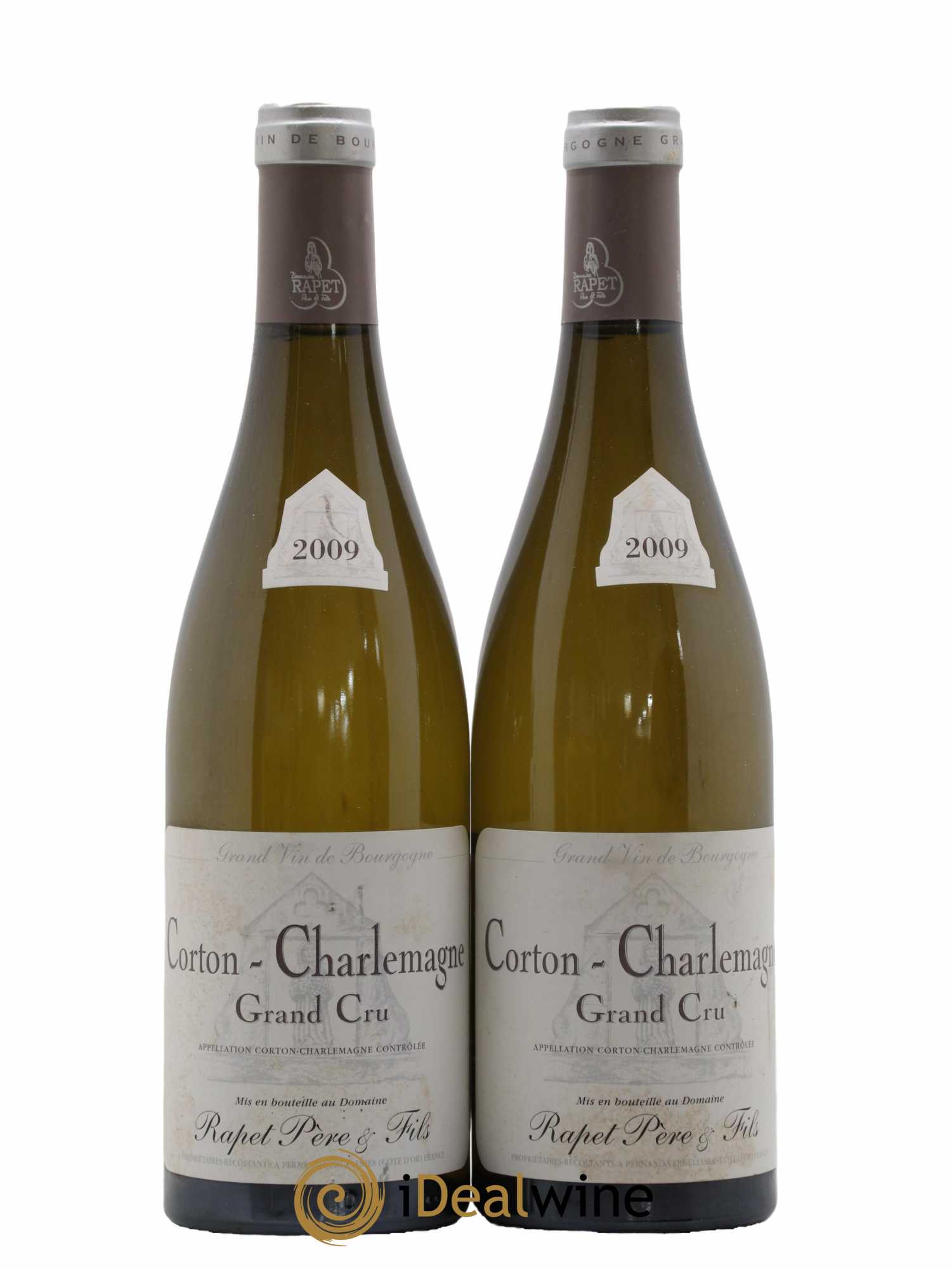 Corton-Charlemagne Grand Cru Rapet Père & Fils 2009 - Lot de 2 bouteilles - 0