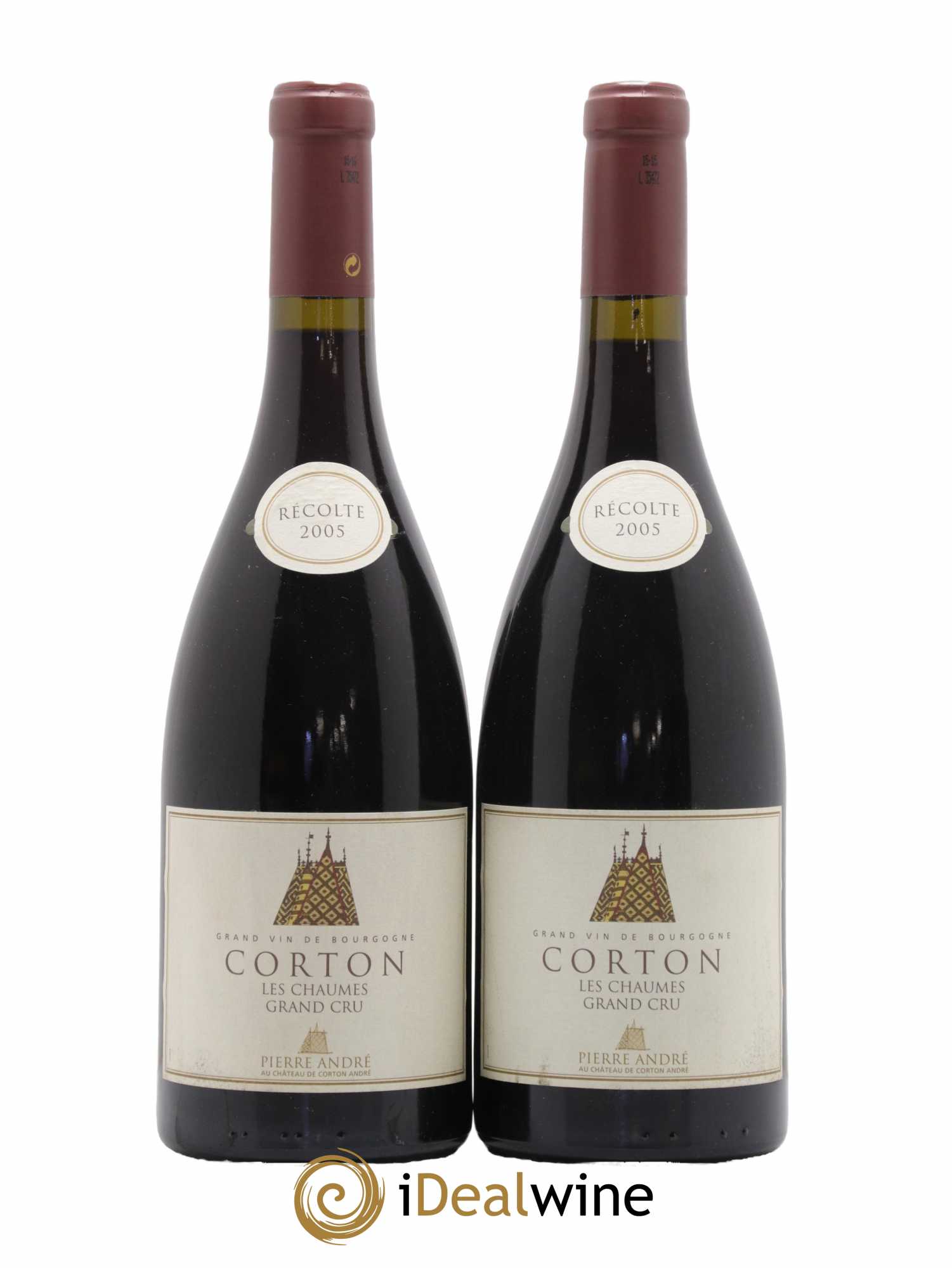Corton Grand Cru Les Chaumes Domaine Pierre André 2005 - Lot de 2 bouteilles - 0