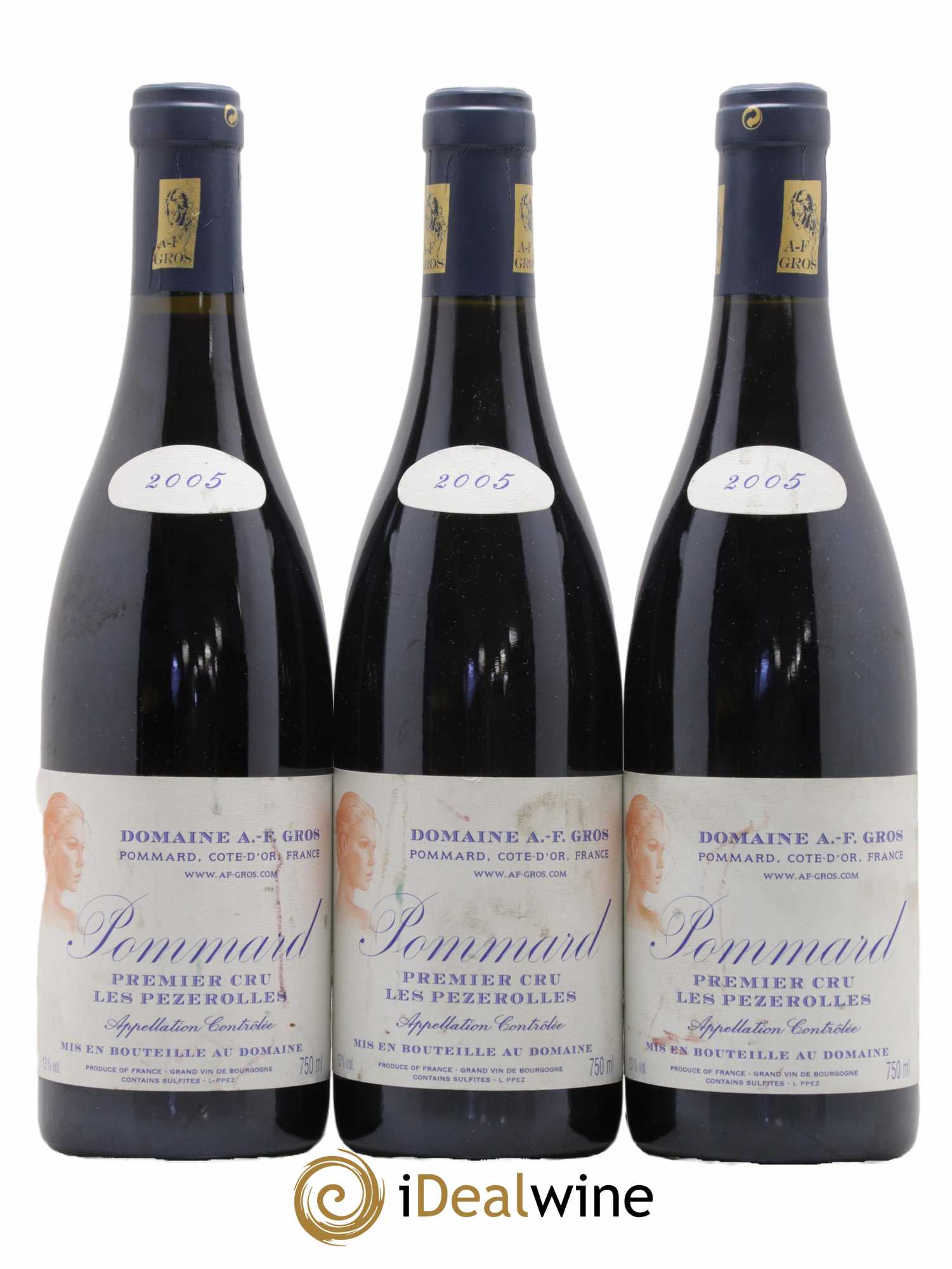 Pommard 1er Cru Les Pézerolles A.-F. Gros 2005 - Lot de 3 bouteilles - 0