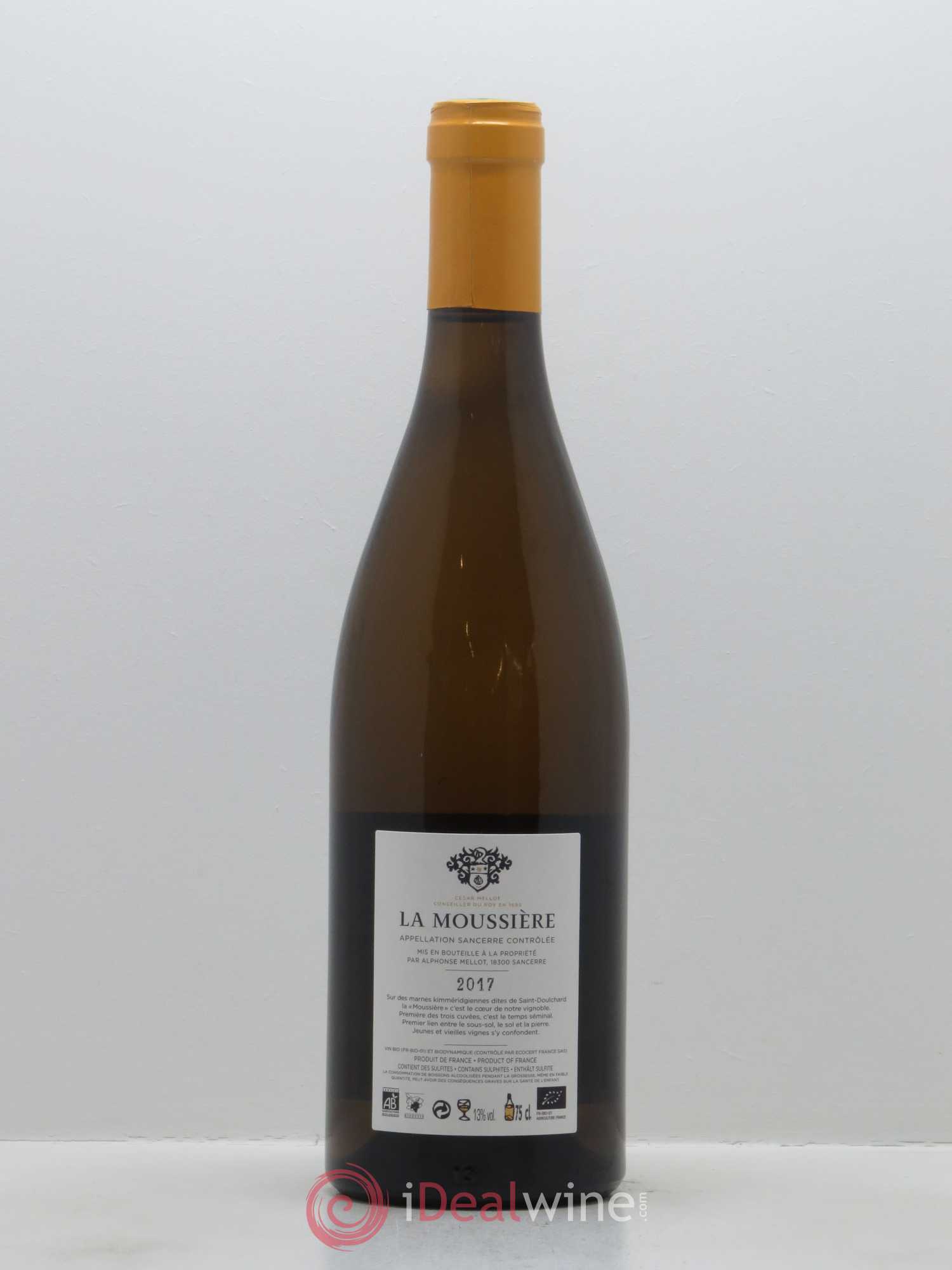 Sancerre La Moussière Alphonse Mellot 2017 - Lot de 1 bouteille - 1