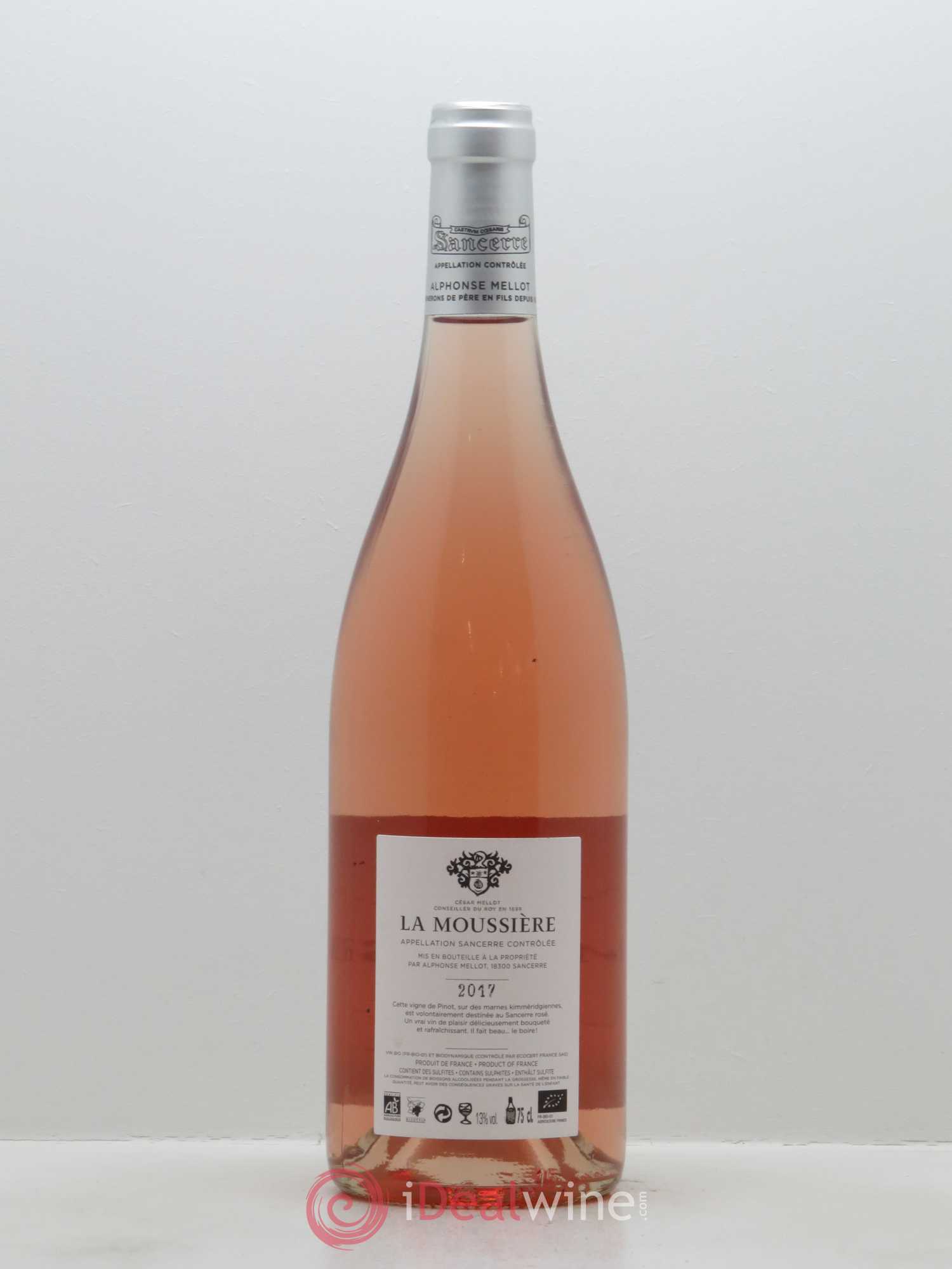 Sancerre La Moussière Alphonse Mellot 2017 - Lot de 1 bouteille - 1
