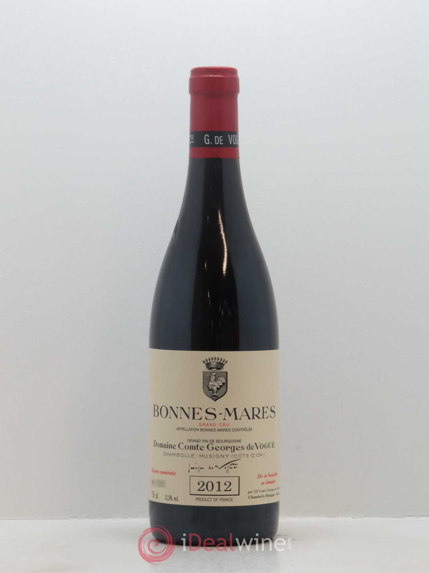 Bonnes-Mares Grand Cru Comte Georges de Vogüé 2012 - Lot de 1 bouteille - 0