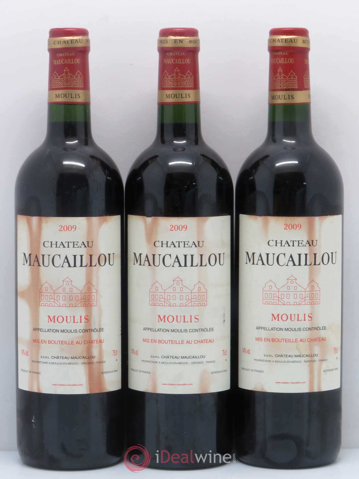 Château Maucaillou 2009 - Lot de 3 bouteilles - 0