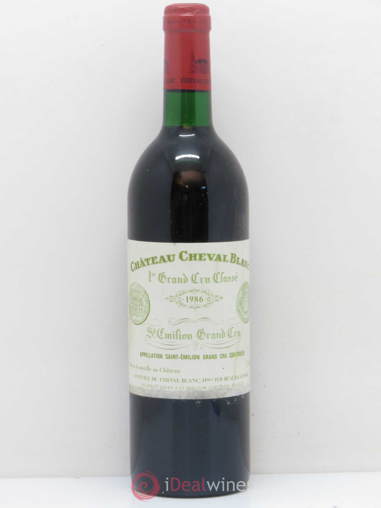 Château Cheval Blanc 1er Grand Cru Classé A 1986 - Lot de 1 bouteille - 0