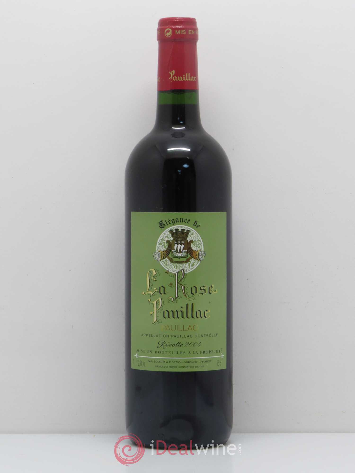 Pauillac L'élegance de la Rose Pauillac 2004 - Posten von 1 Flasche - 0