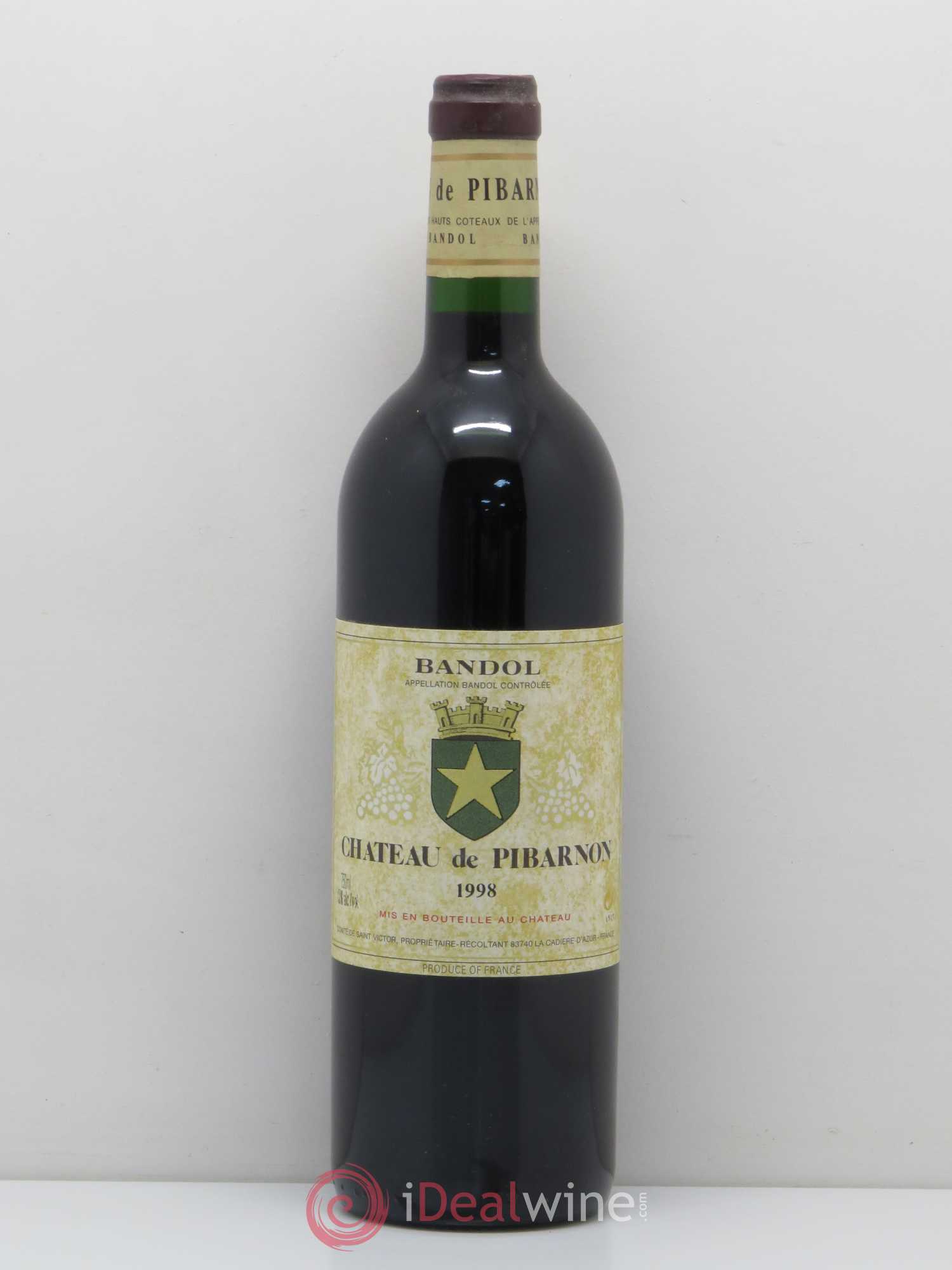Bandol Château de Pibarnon Comte de Saint-Victor 1998 - Lot de 1 bouteille - 0